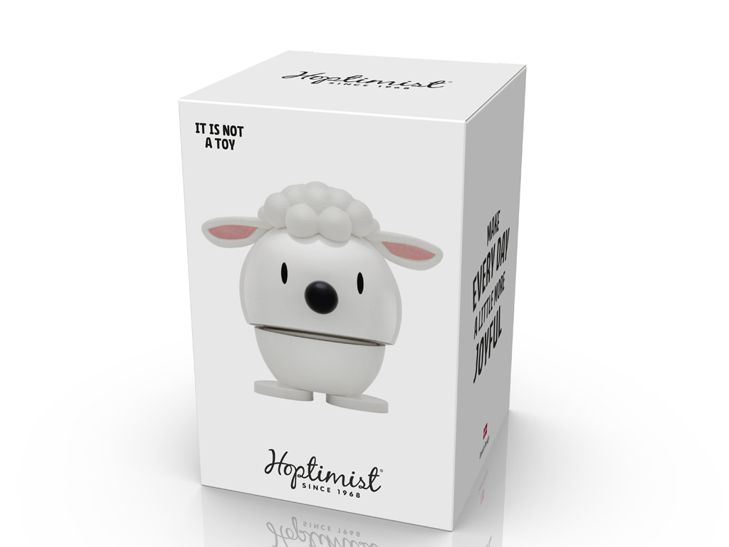 Hoptimist Lambert - white, ca. H 7,4 cm, Ø 5,8 cm