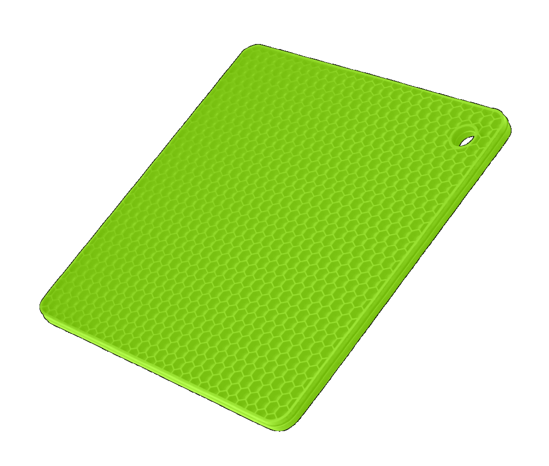 Waben-Untersetzer Quadratisch - limette