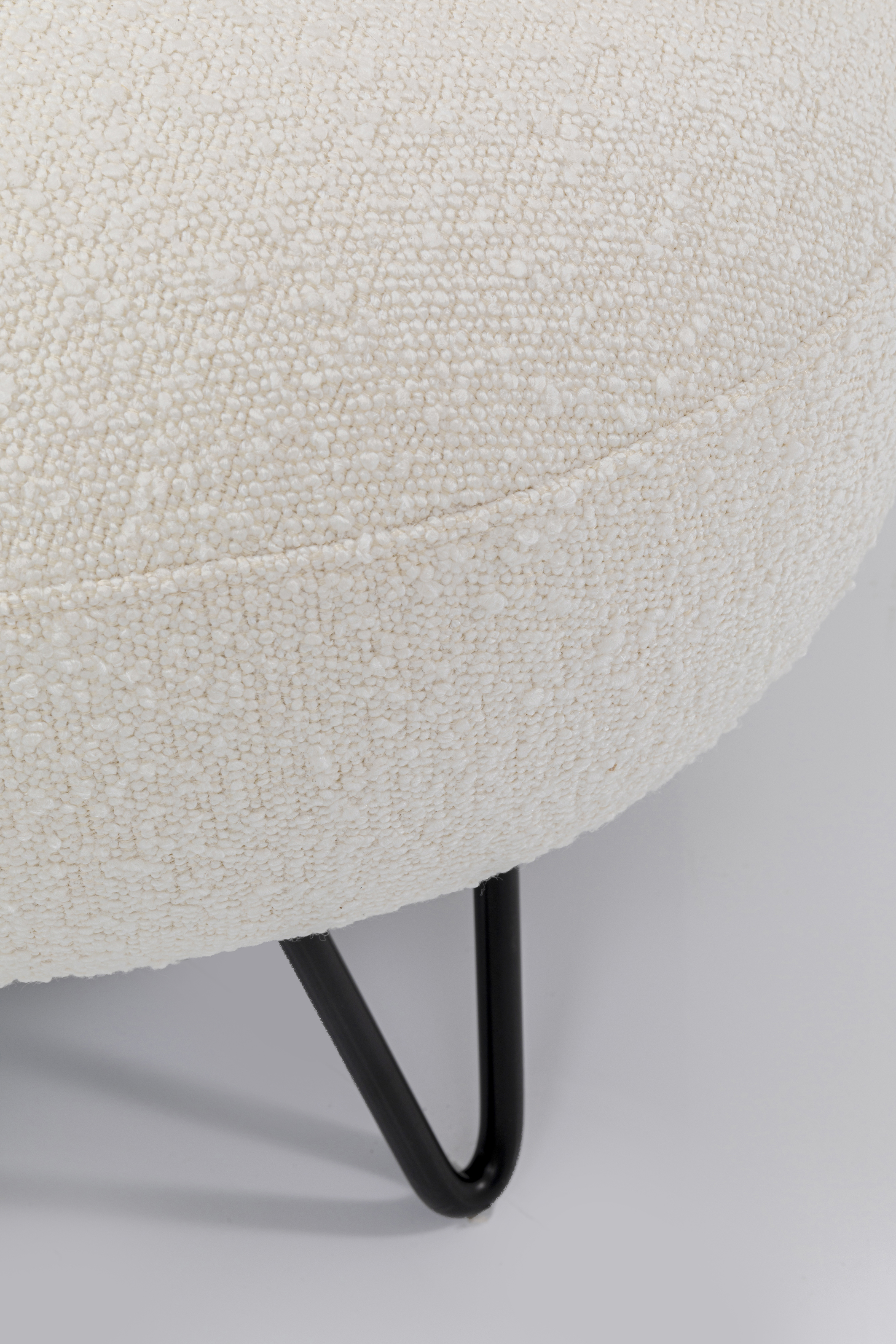 Sofa 2-sitzig Peppo, Boucle weiß - Peppo