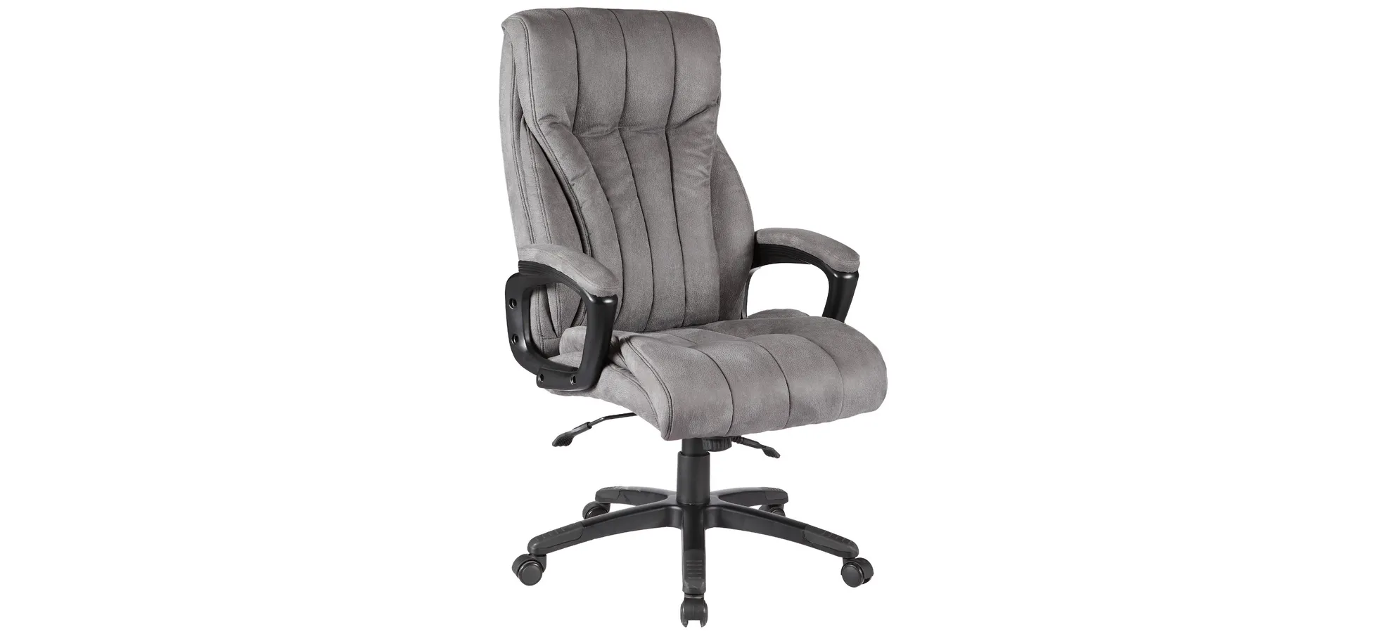 Drehstuhl mit Armlehnen, grau - Denir