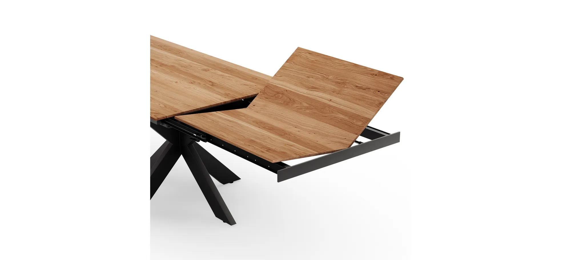 Esstisch, ausziehbar, Wildeiche geölt - Liora