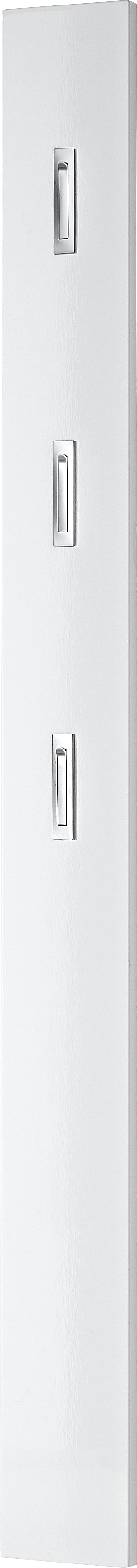 Garderobenpaneel, weiß, Klapphaken - GNOIEN