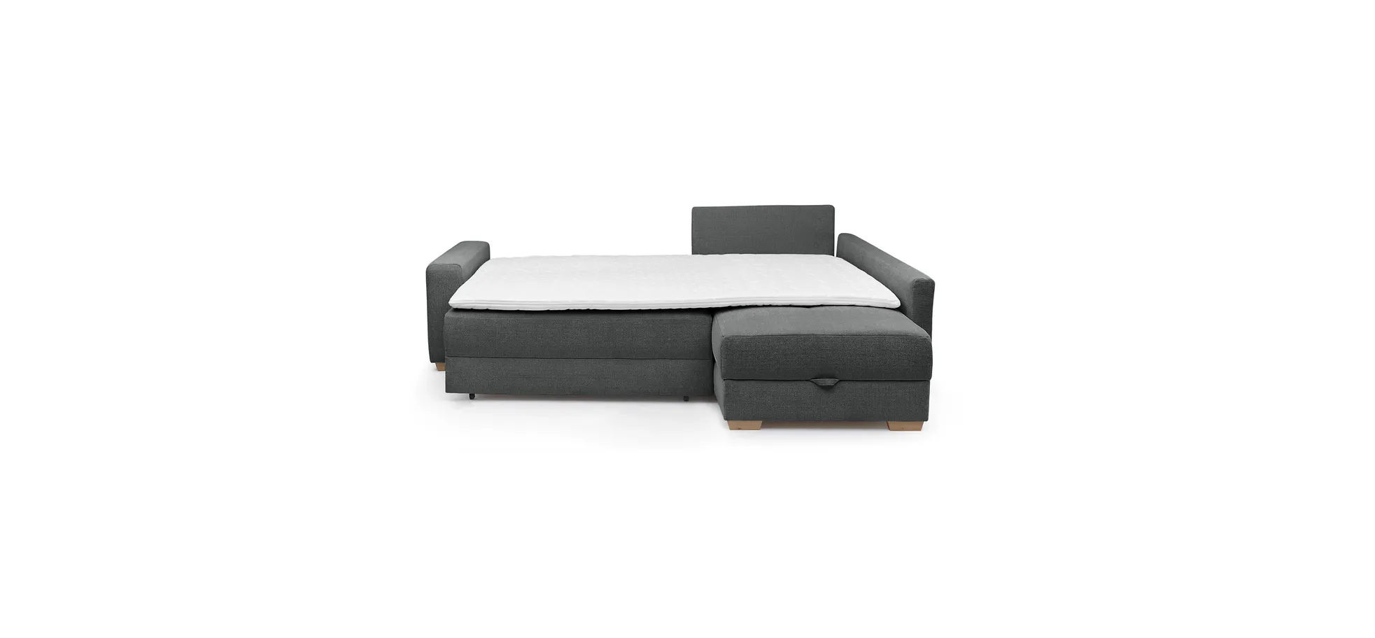 Ecksofa, Stoff Chenille dunkelgrau - Jyte