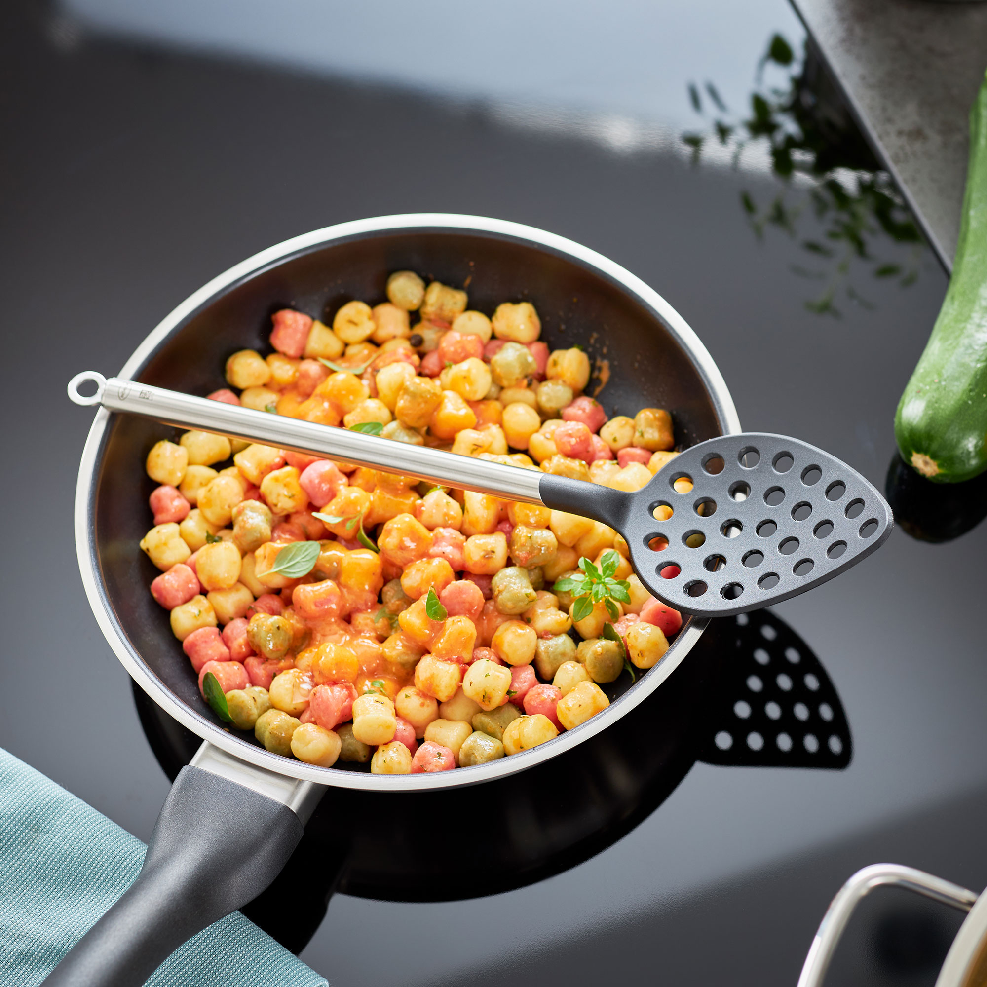 RÖSLE, Gourmet-Set Pasta; Basic Line 2-tlg. - Schaumlöffel, Spaghettiheber, Edelstahl