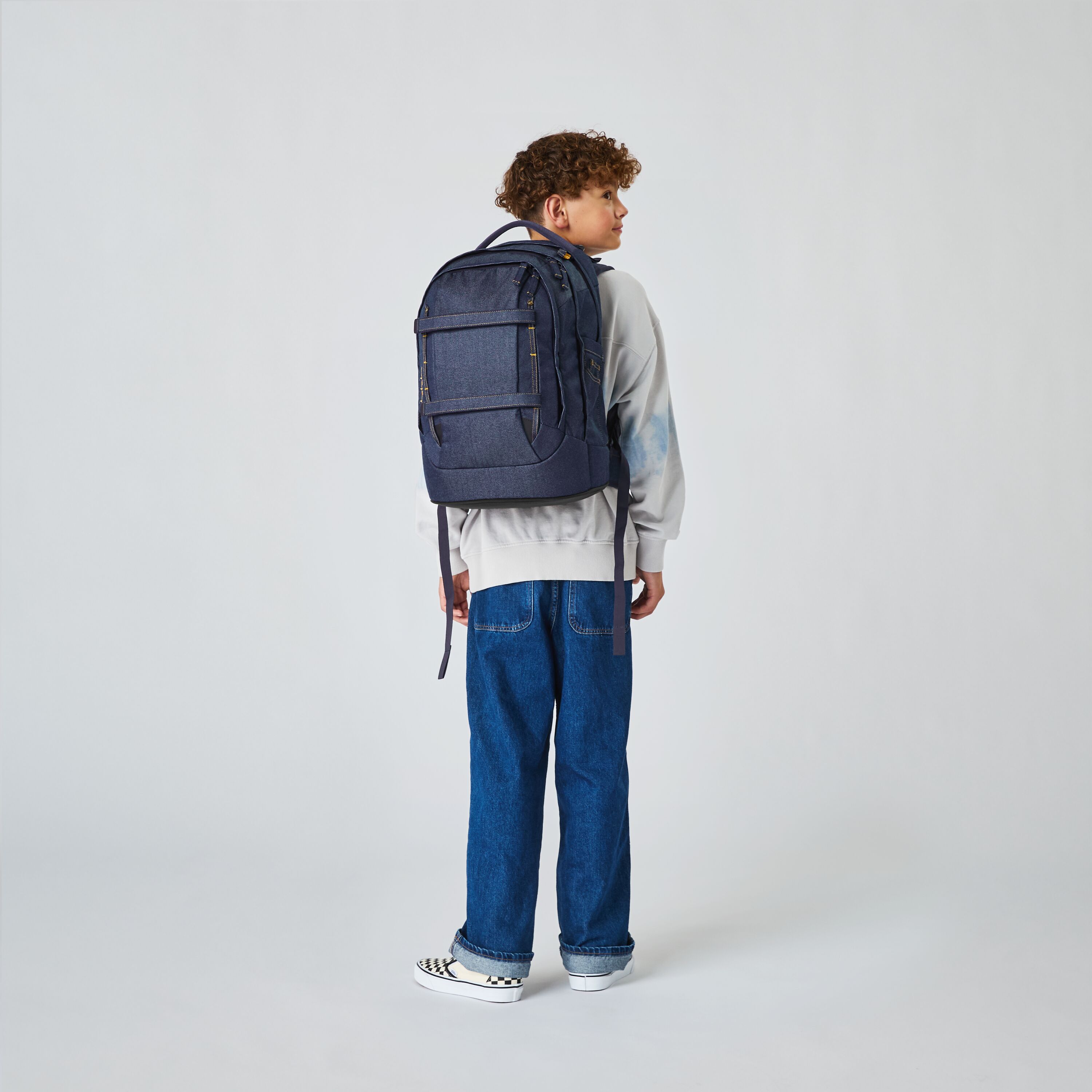Schulrucksack Set Denim Blue - Satch Pack Set