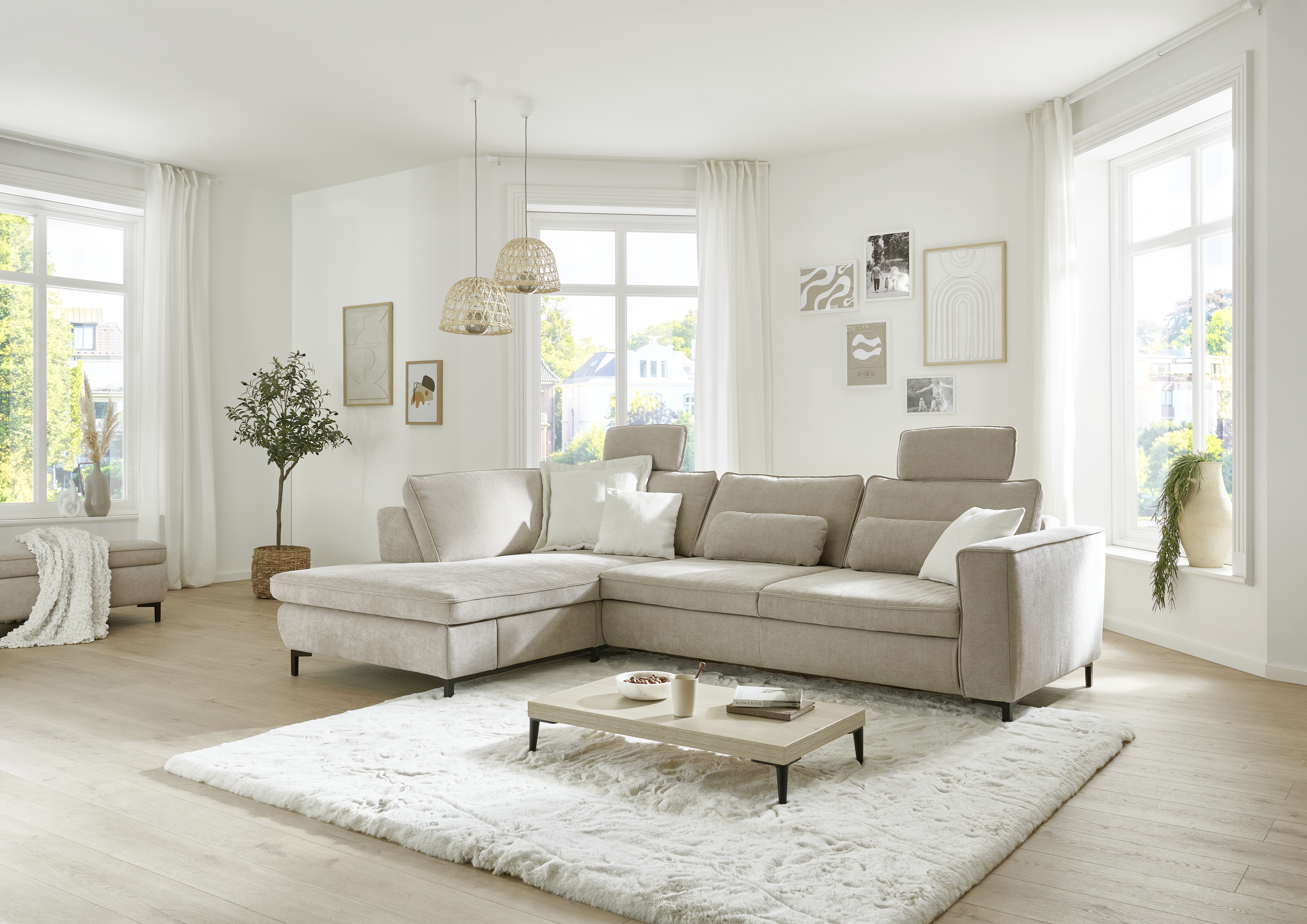 Ecksofa, Stoff desert - LS26 Palagora
