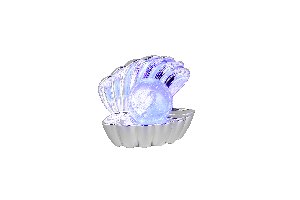 Tischleuchte Shelly - Kunststoff, chrom, 17,5x12,5x14,5cm