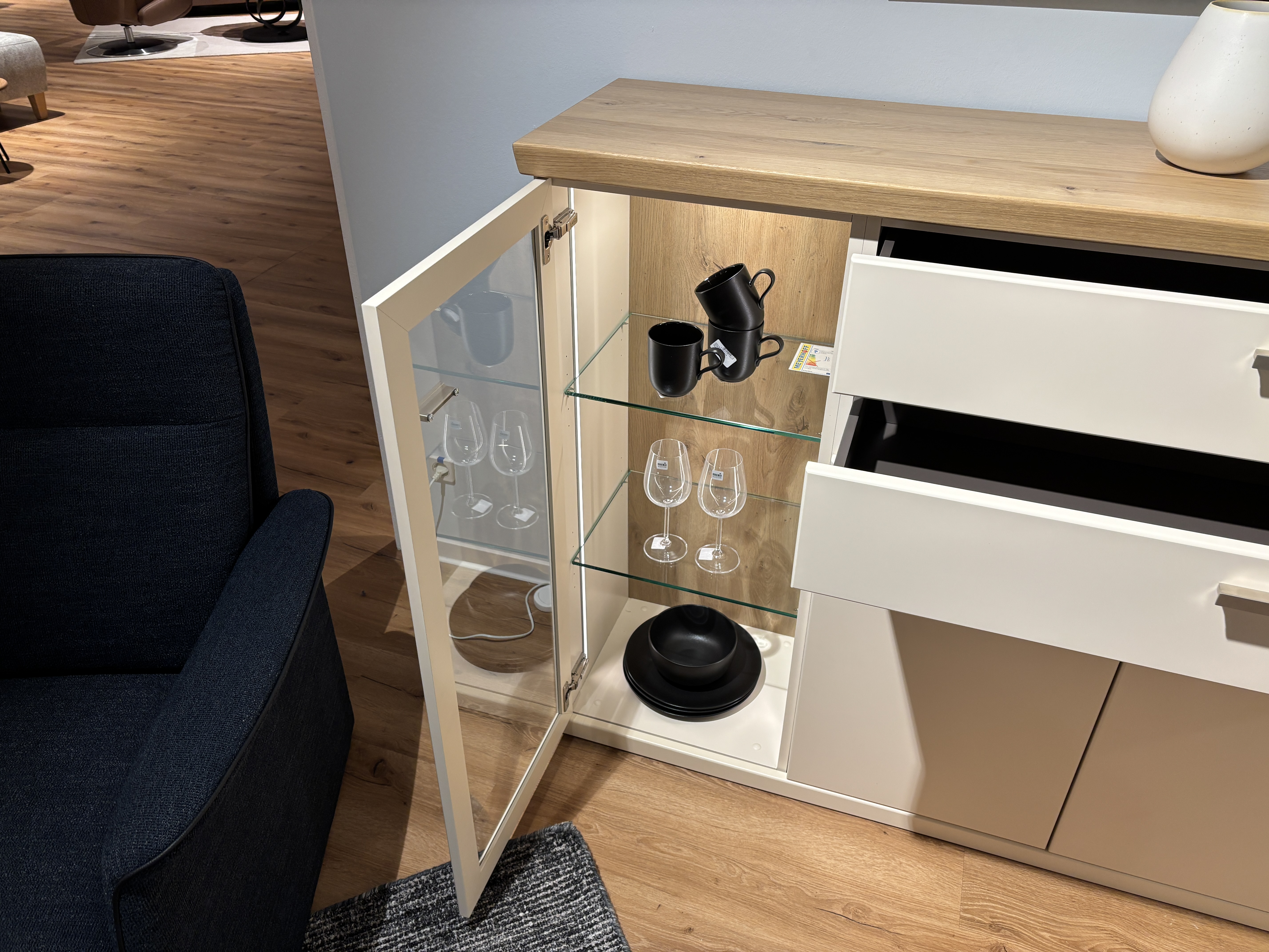 Highboard, Lack crema - FRESNO