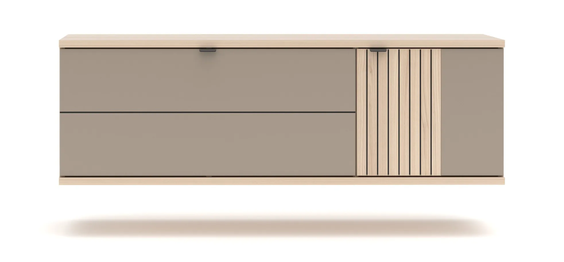 Hängeschuhschrank, Riva Eiche Nachbildung - Ilian