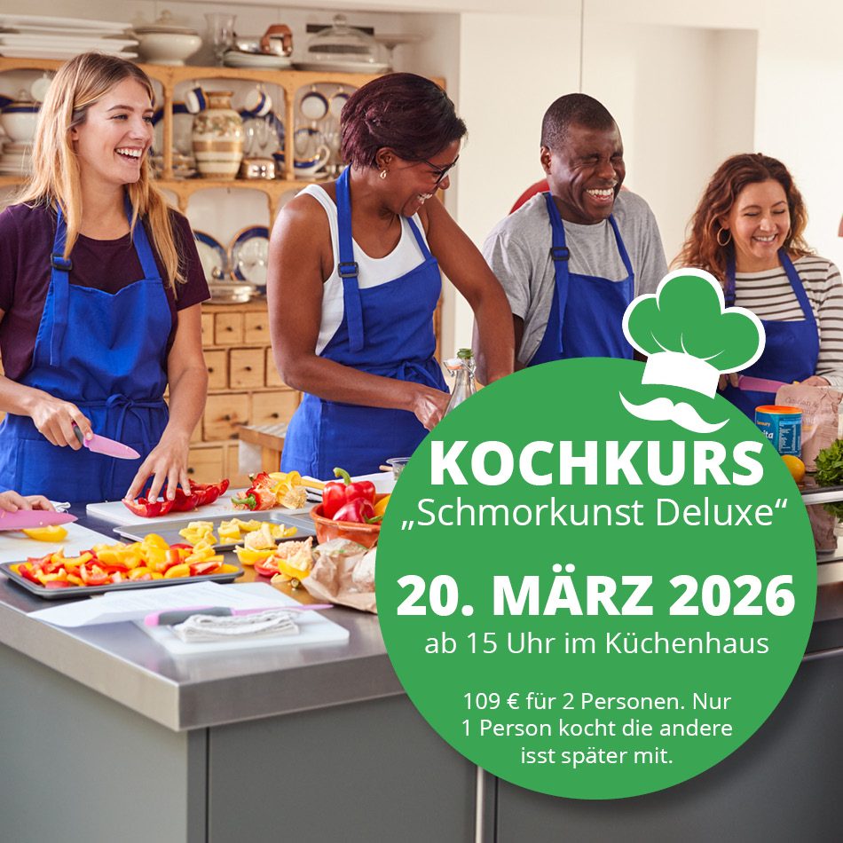 Kochkurs Schmorkunst Deluxe • 20. März 2026 ab 15 Uhr im Küchenhaus Osterholz-Scharmbeck