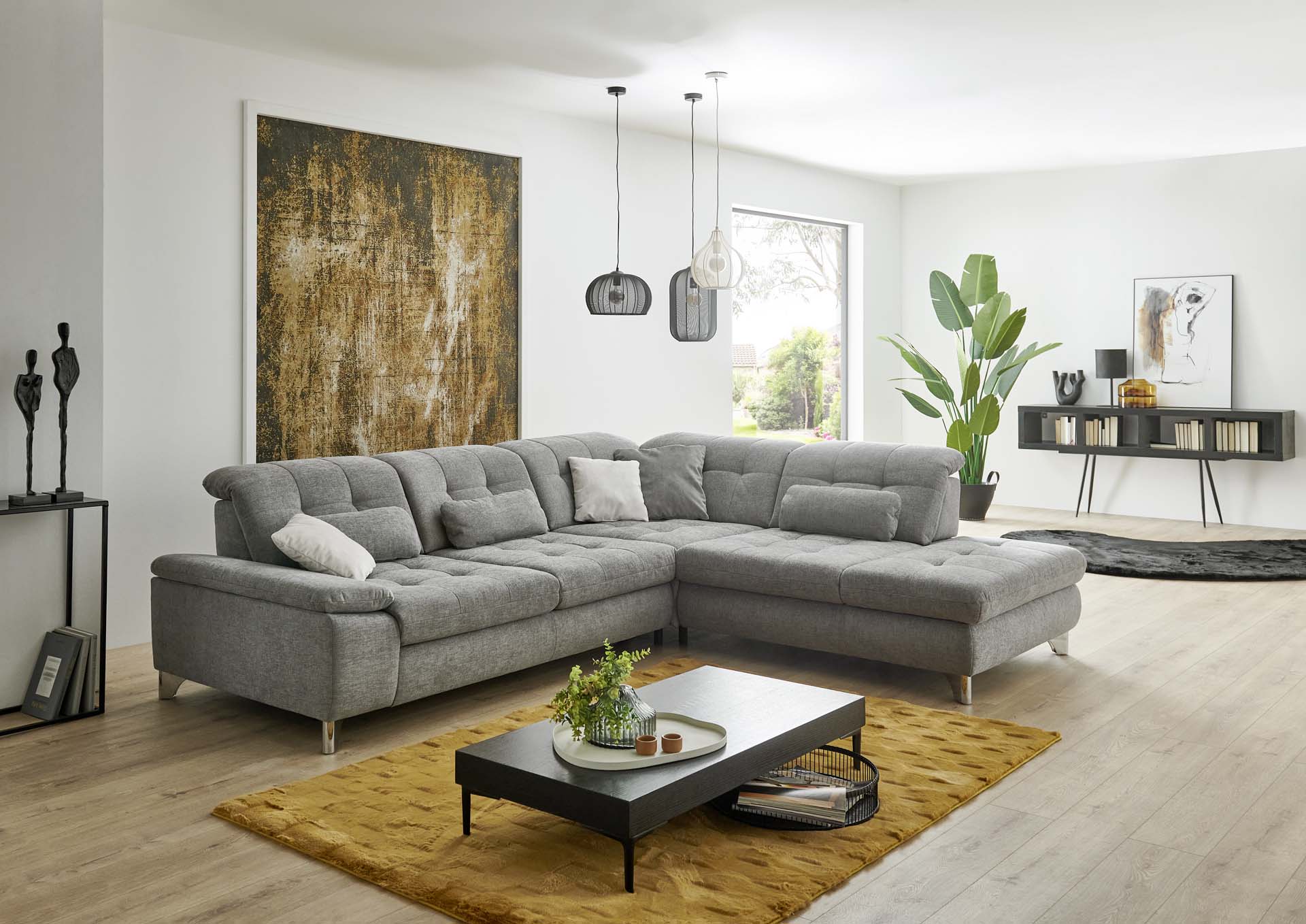 Ecksofa, grau - KS 110922