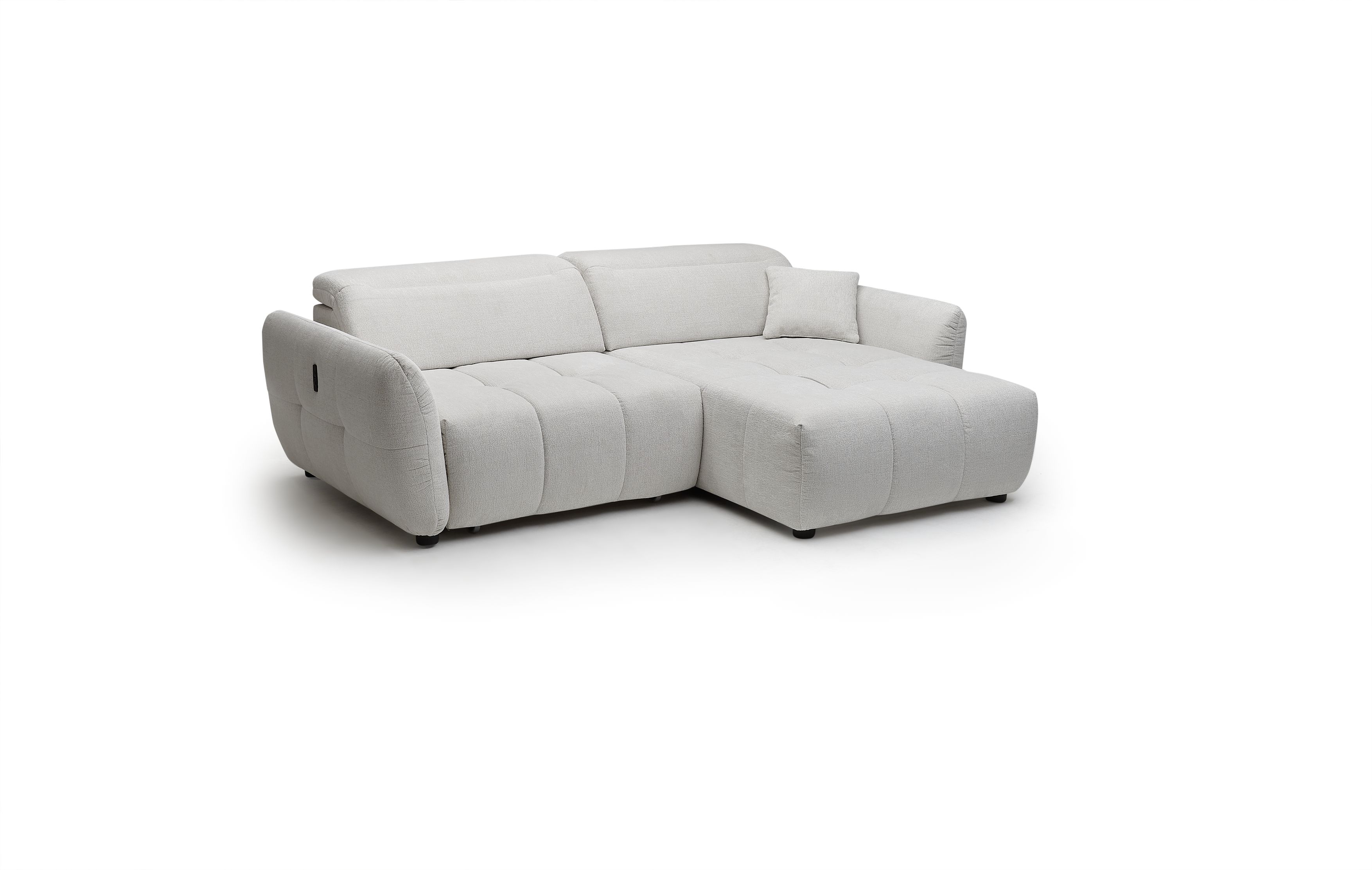 Ecksofa, Sofa, elektrisch verstellbar - Jaimie