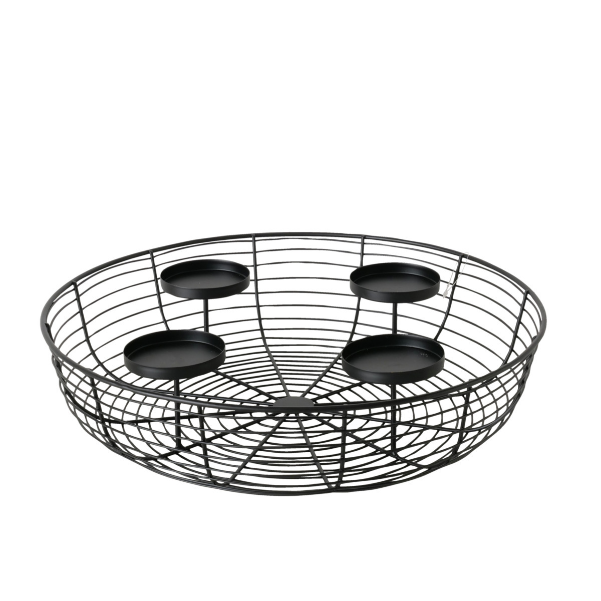 Kerzenleuchter Matilda, 4-Flg. - eisen, schwarz 