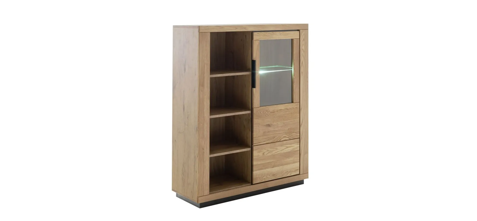 Highboard - B ca. 98 cm, Wildeiche massiv geölt