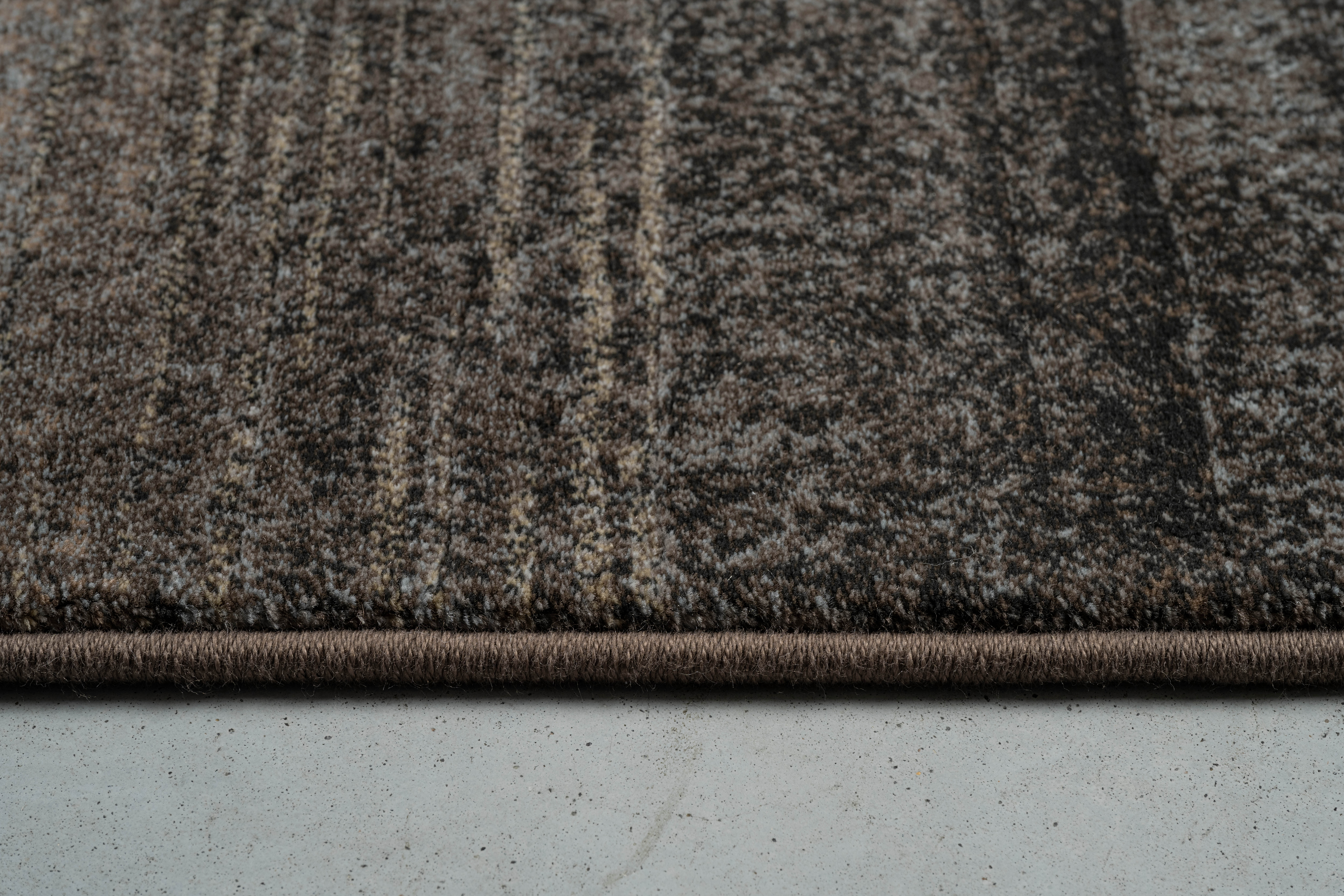 Webteppich, grau-braun, 160x230 cm - Rargentum