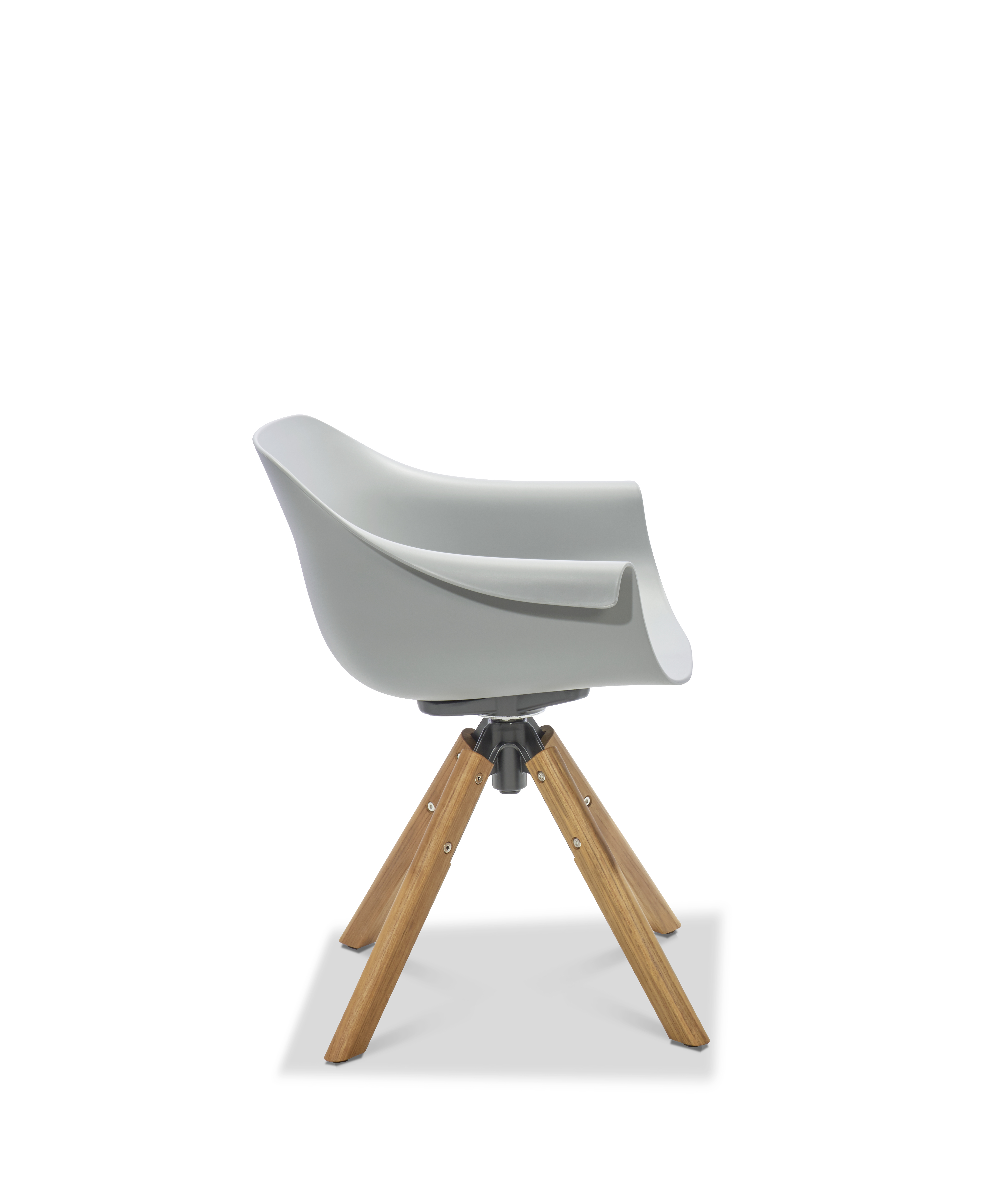 Stuhl Stockholm, Kunststoff grey - Freilicht