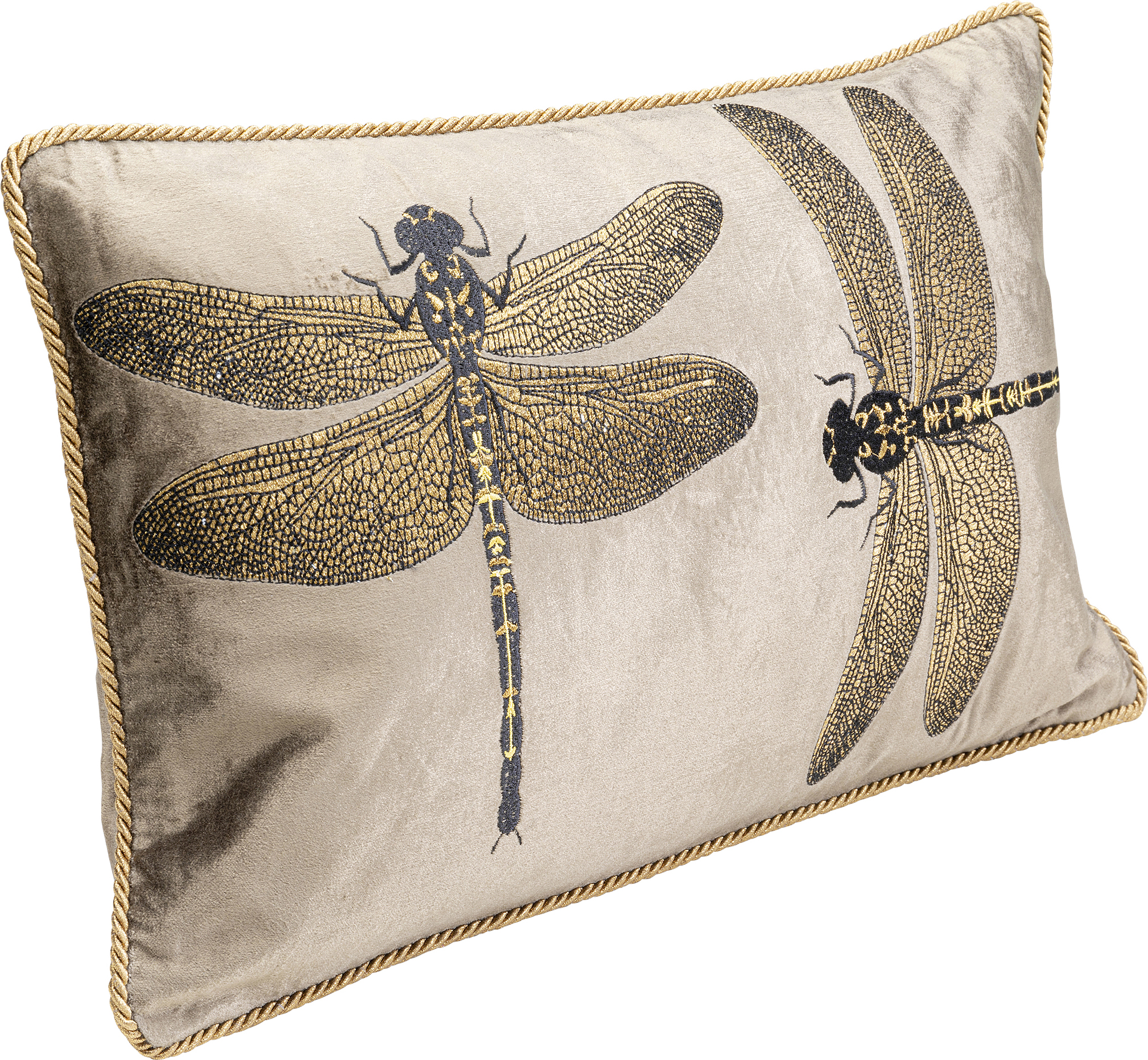 Kissen Glitter Dragonfly, braun - Accessoires