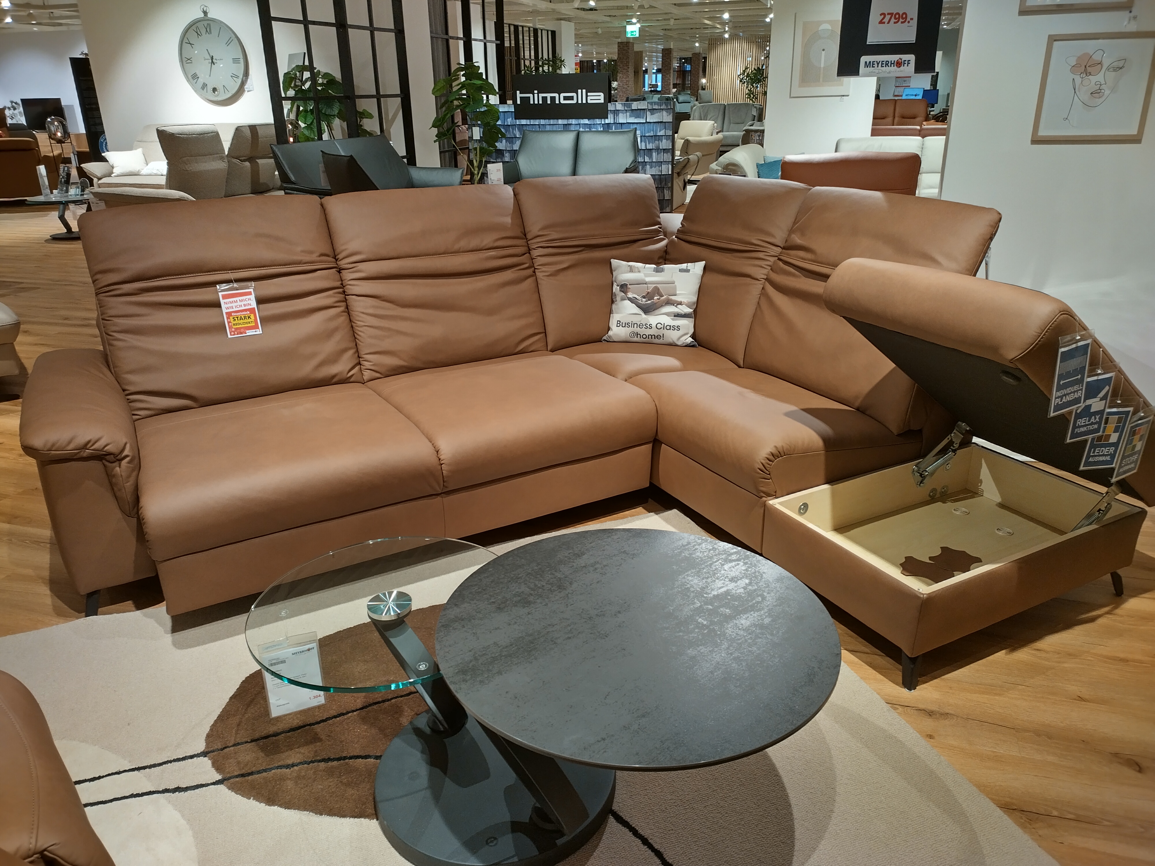 Ledergarnitur, Leder Longlife scout - Mykon 986