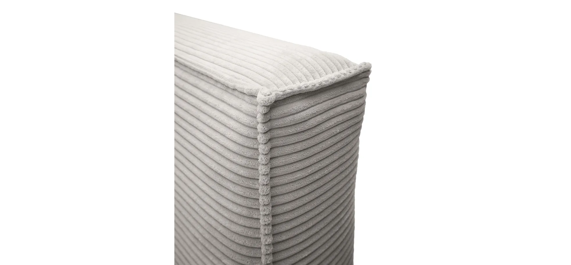 Polsterbett, Stoff dove, 180x200 cm - Edina