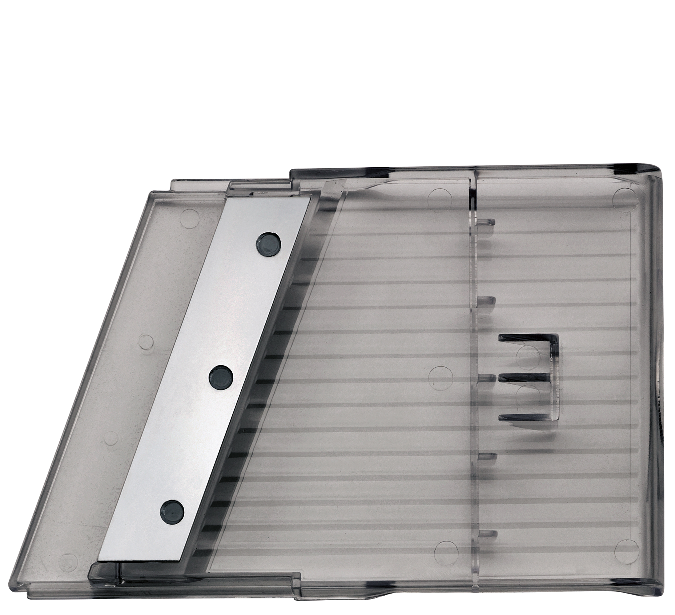 Gemüsehobel Compacto - Kunststoff, schwarz/transparent, 38cm