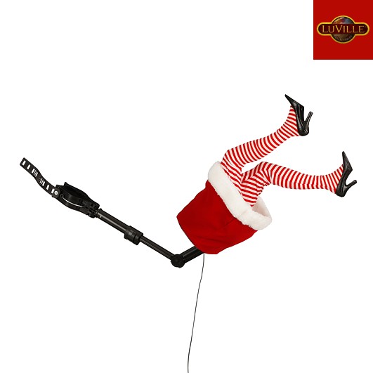 Weihnachtsfrau-Beine - inkl . Adapter, 17xb13xh35cm