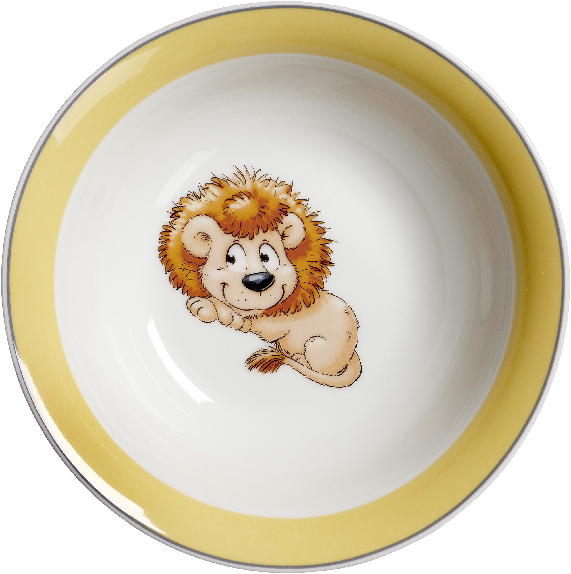 Schale Happy Zoo Leo 16,5 cm - Porzellan, spülmaschinenfest, rund