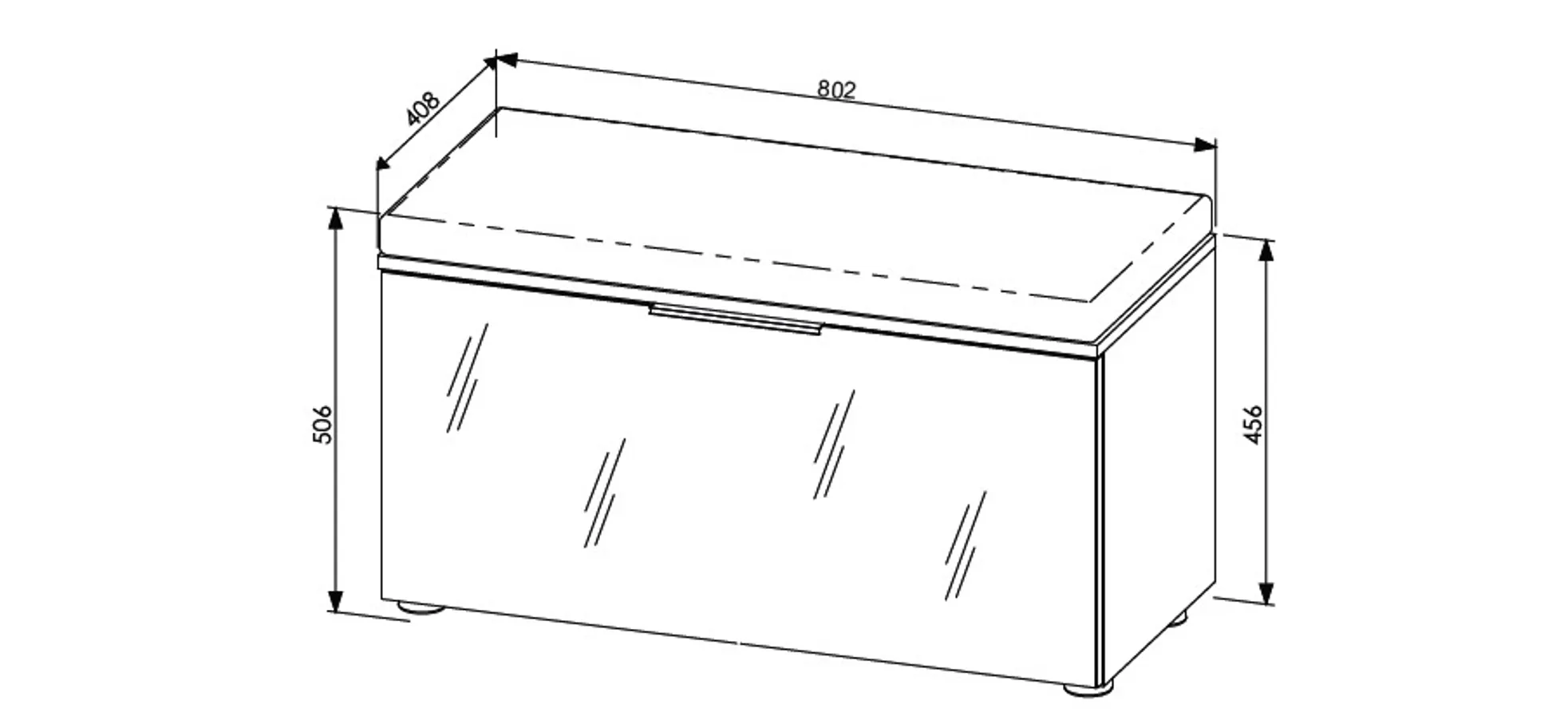 Garderobenbank, Riva Eiche - Ilaria