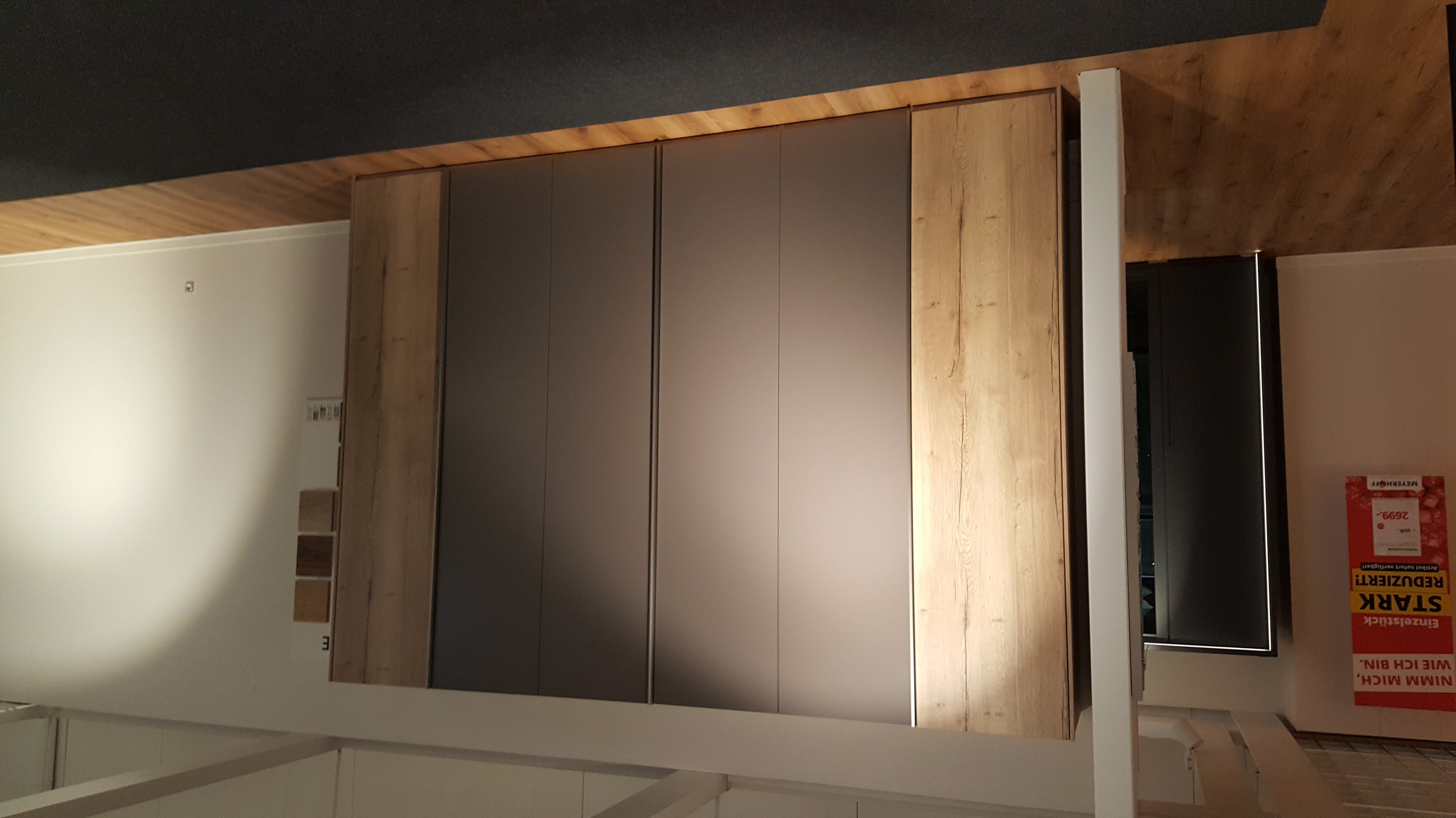 Musterring, Kleiderschrank, Eiche Nachbildung - Airline 100