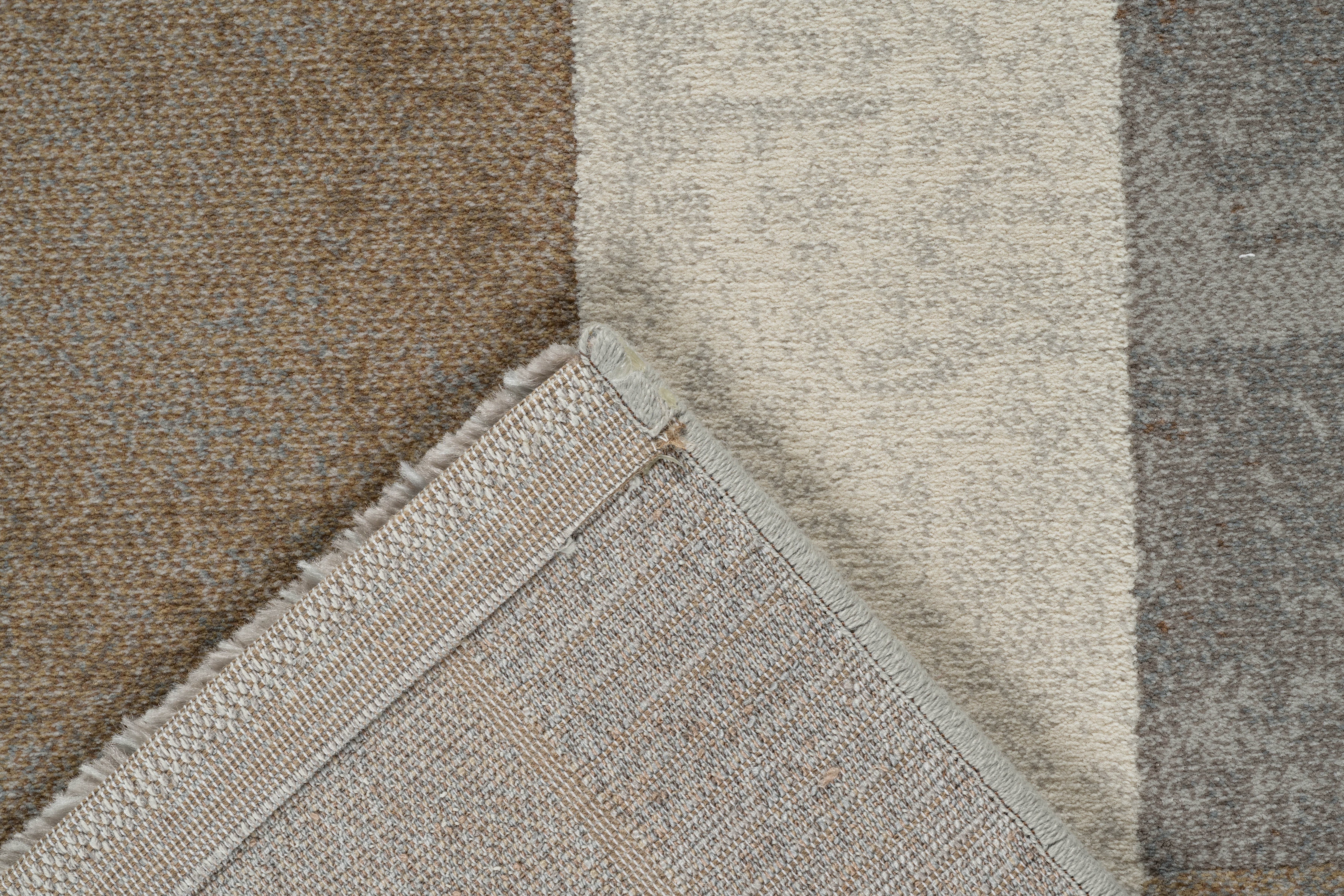 Webteppich, braun-grau, 133x195 cm - Rargentum