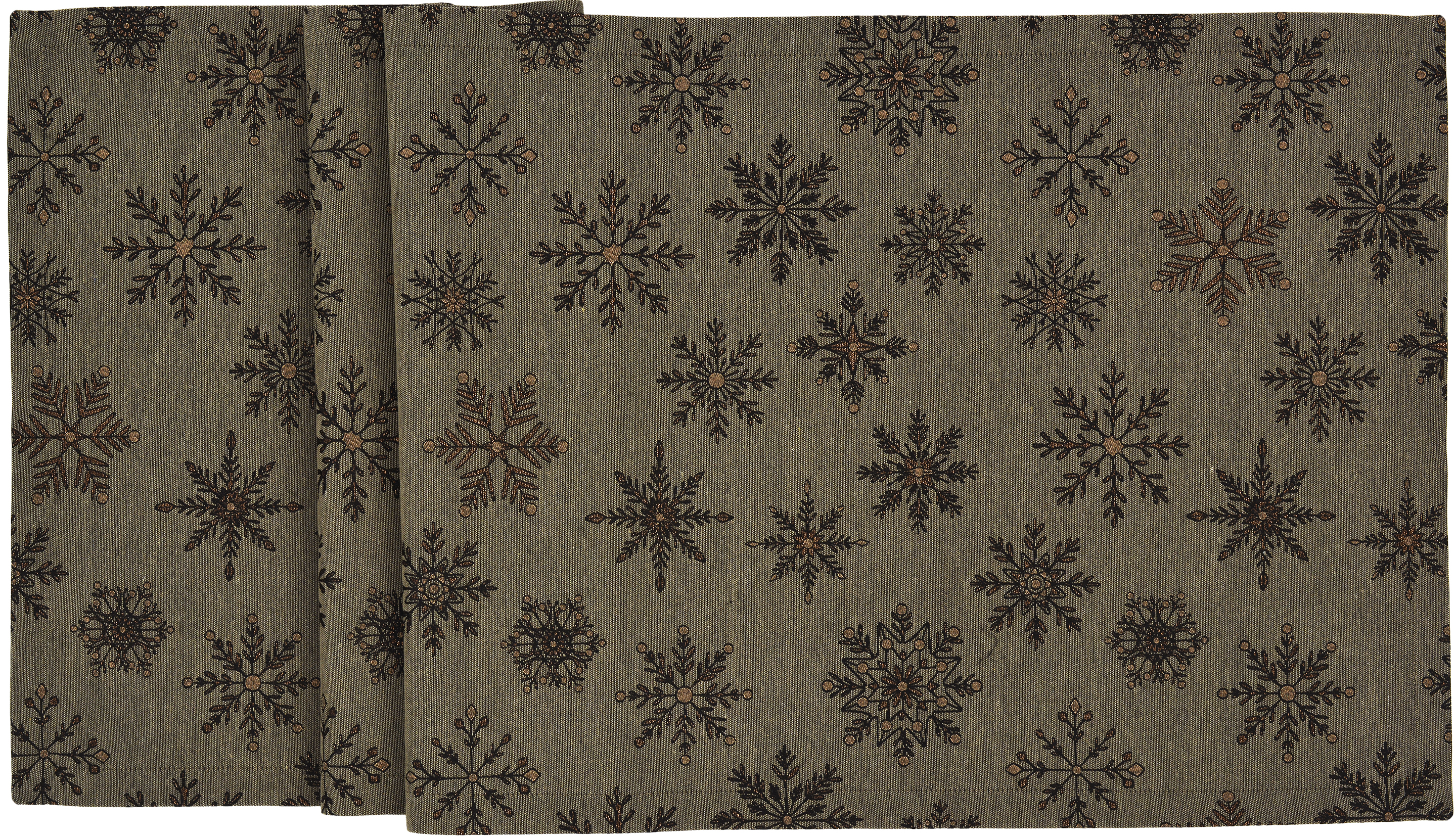 Tischläufer Cristallo Buio - 40x100cm, coffee