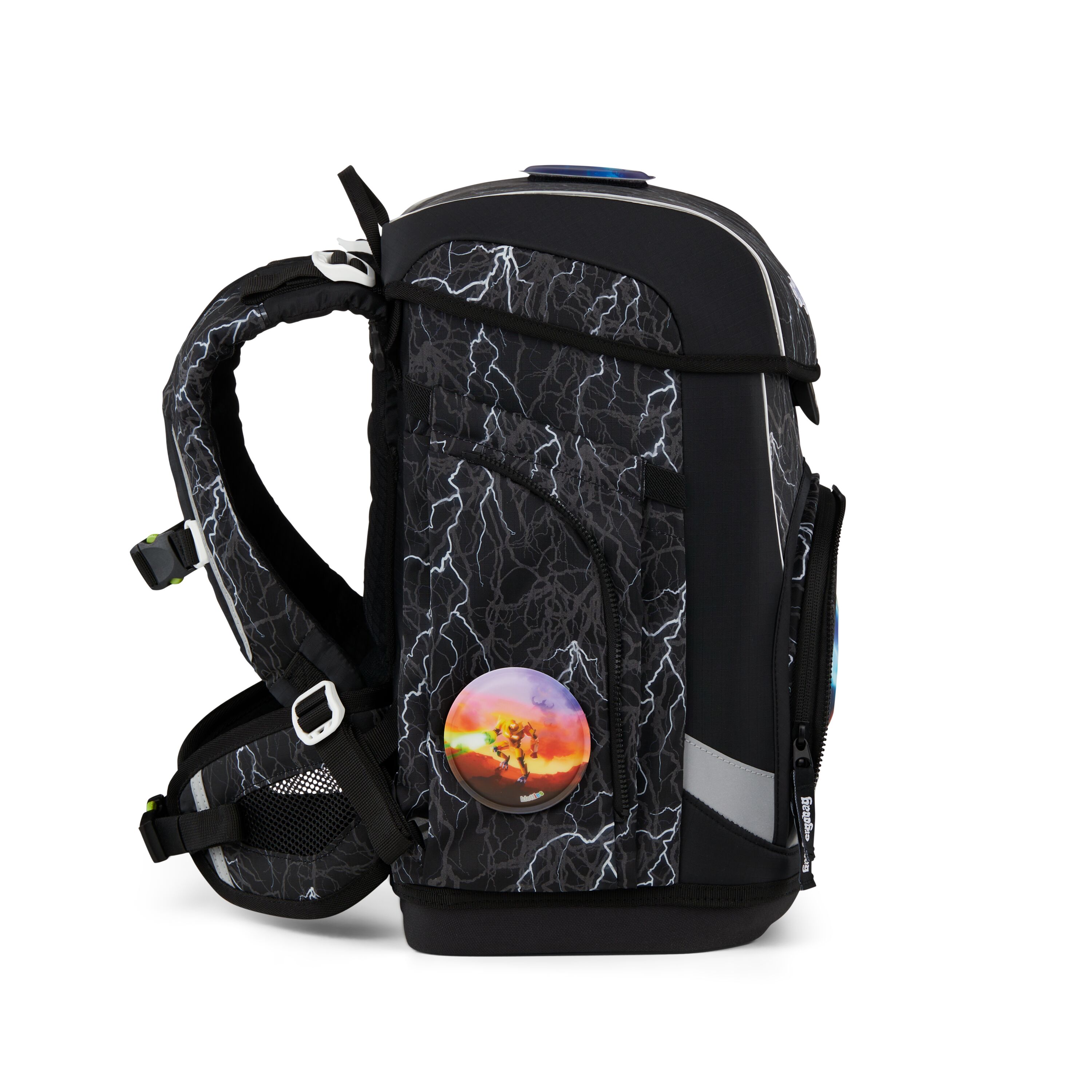 ergobag Schulranzenset Super ReflektBär - cubo light (2026)