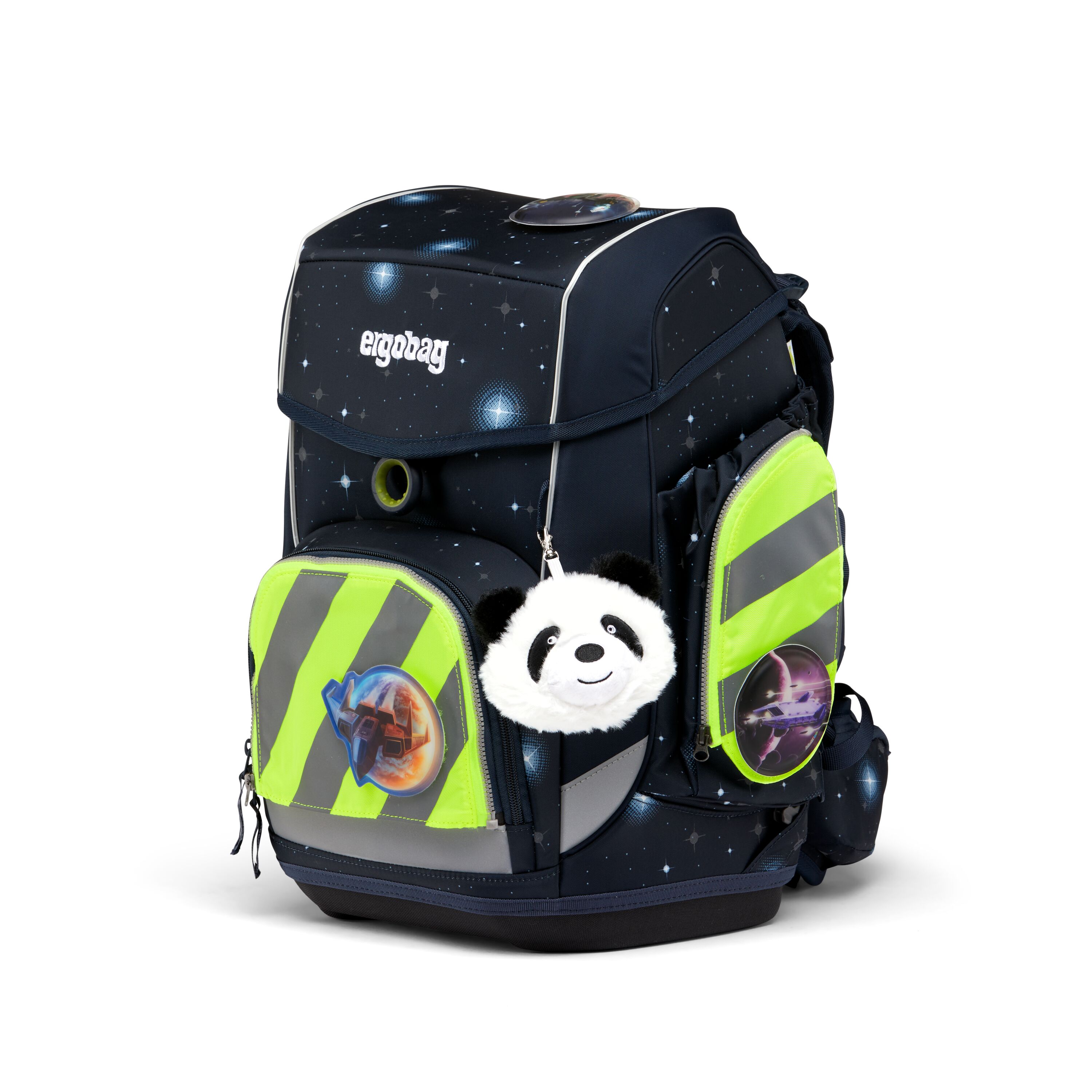 ergobag Sicherheitsset, gelb - fluo zip mit reflektorstreifen