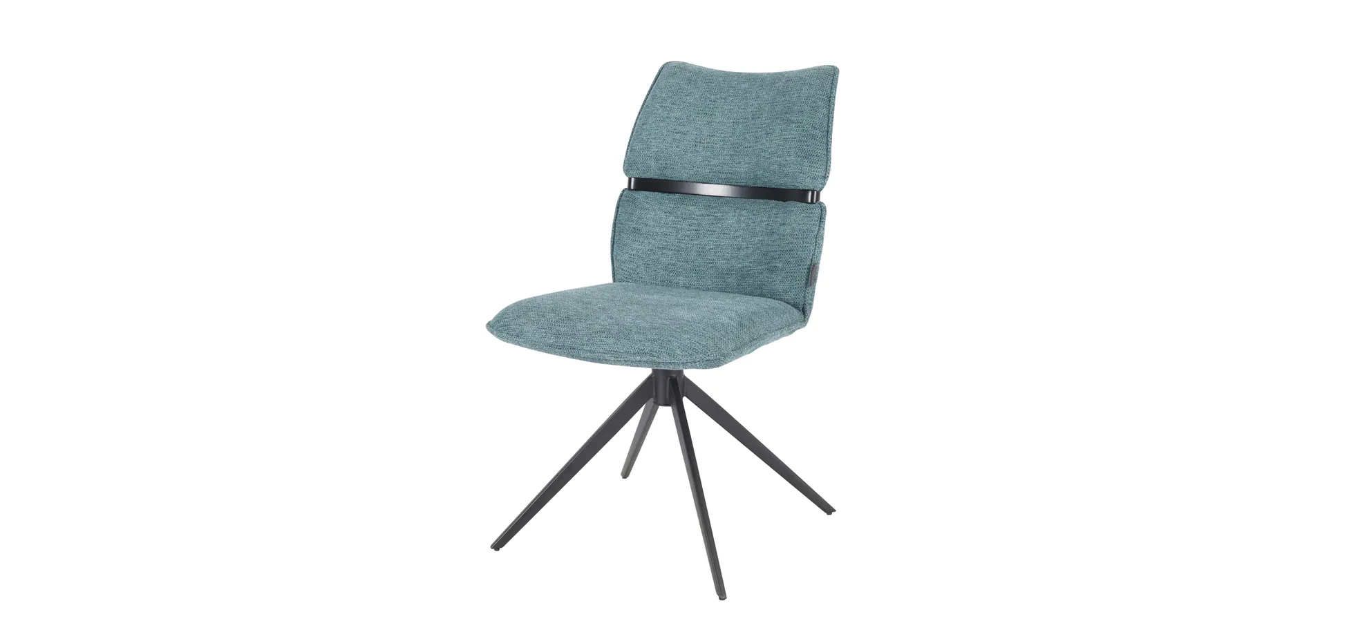 Stuhl, Bezug türkis, drehbar 360° autoreturn - Marja