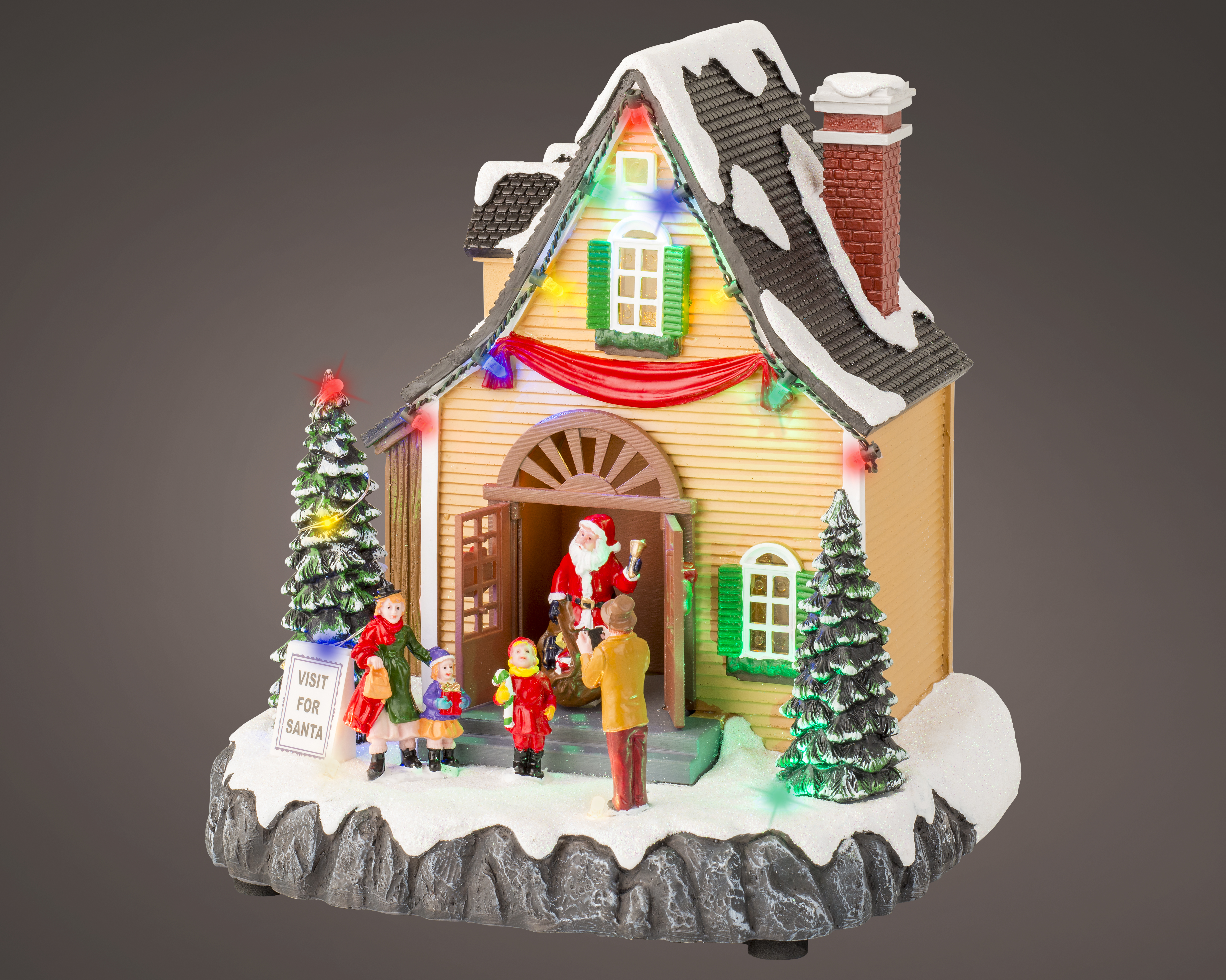 LED Szene - Farben/bunt, Polyresin, L19-W18-H21.5cm-23L