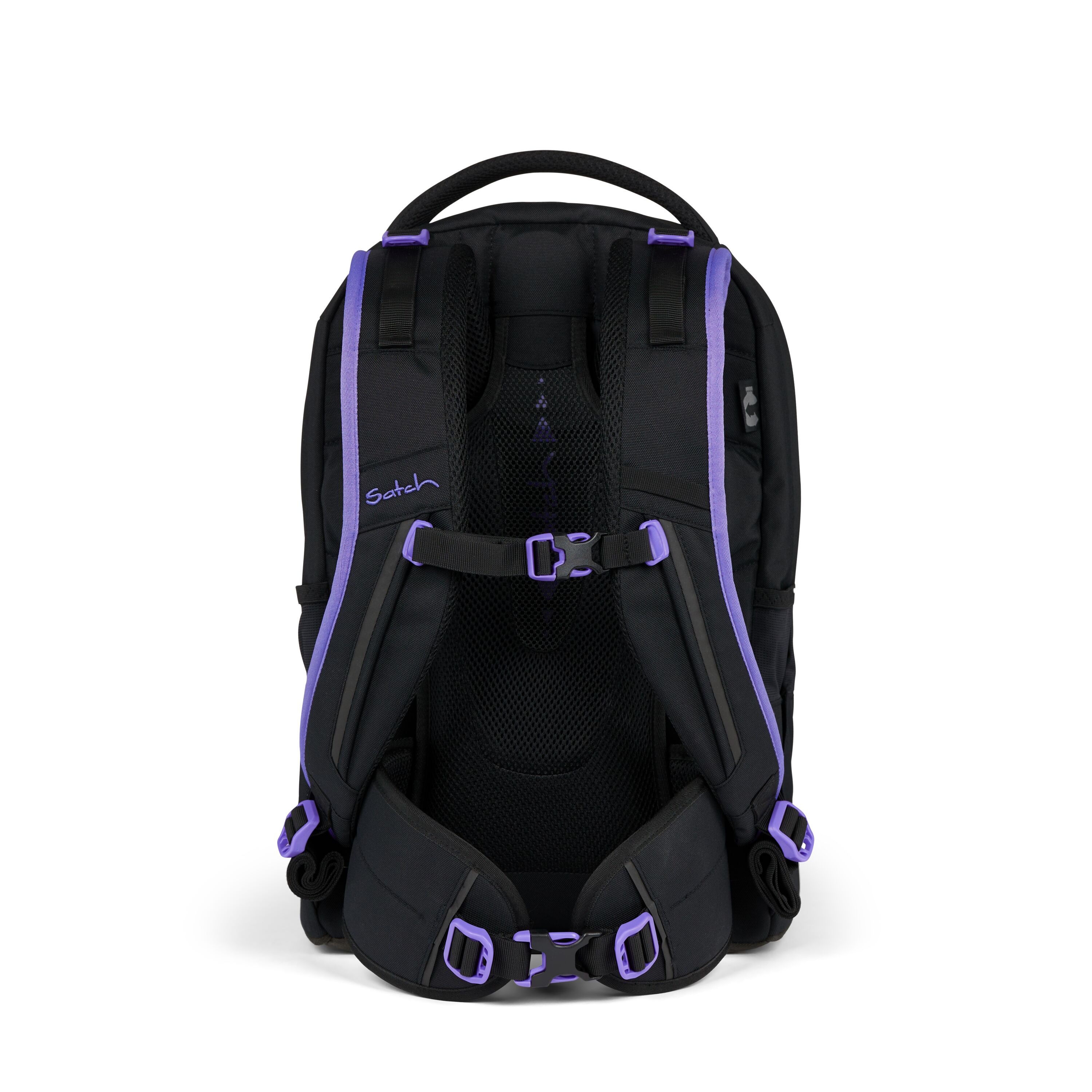 Schulrucksack Purple Phantom - schwarz