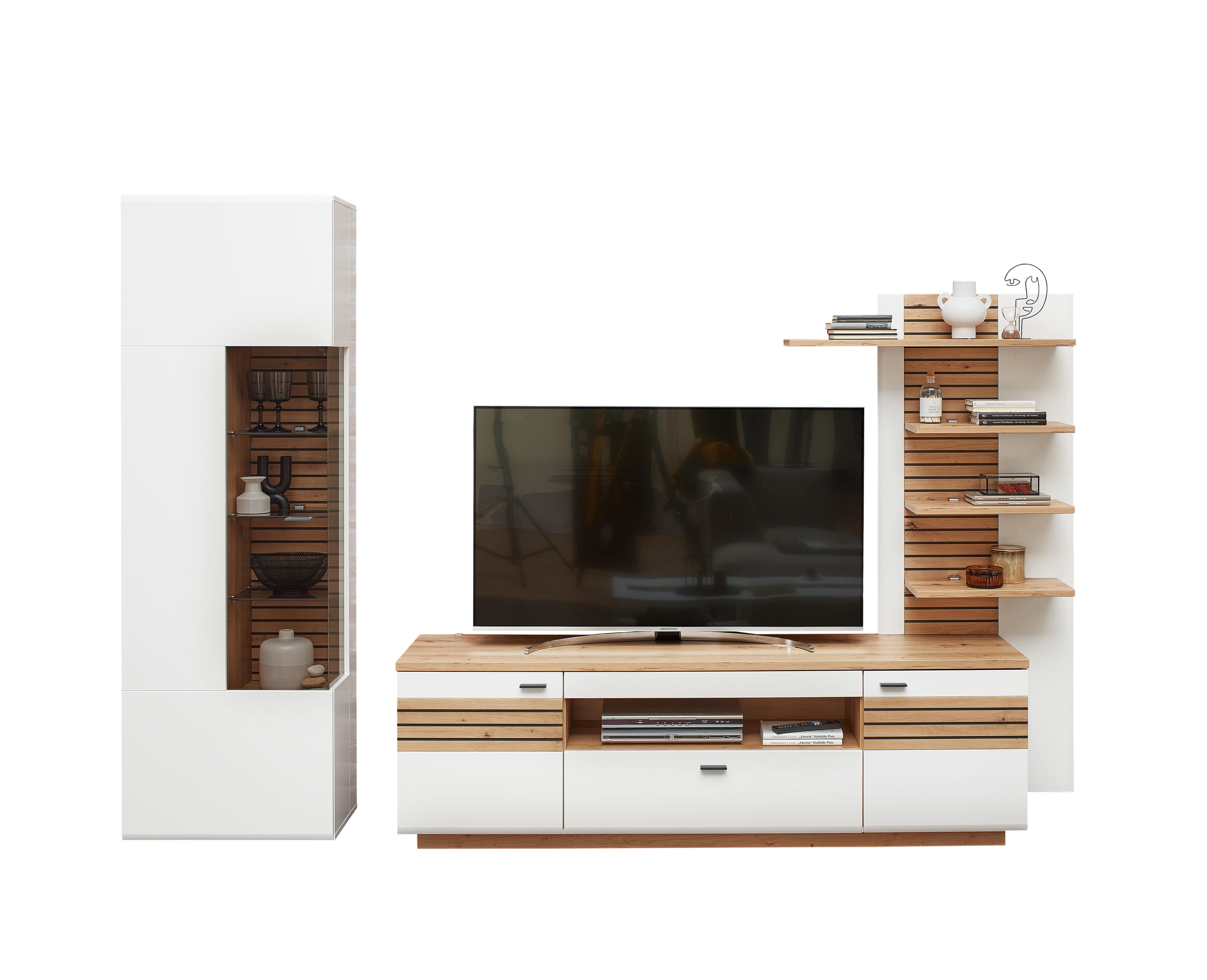 Wandpaneel, weiß matt MDF, Leistenoptik - LS25 Duron