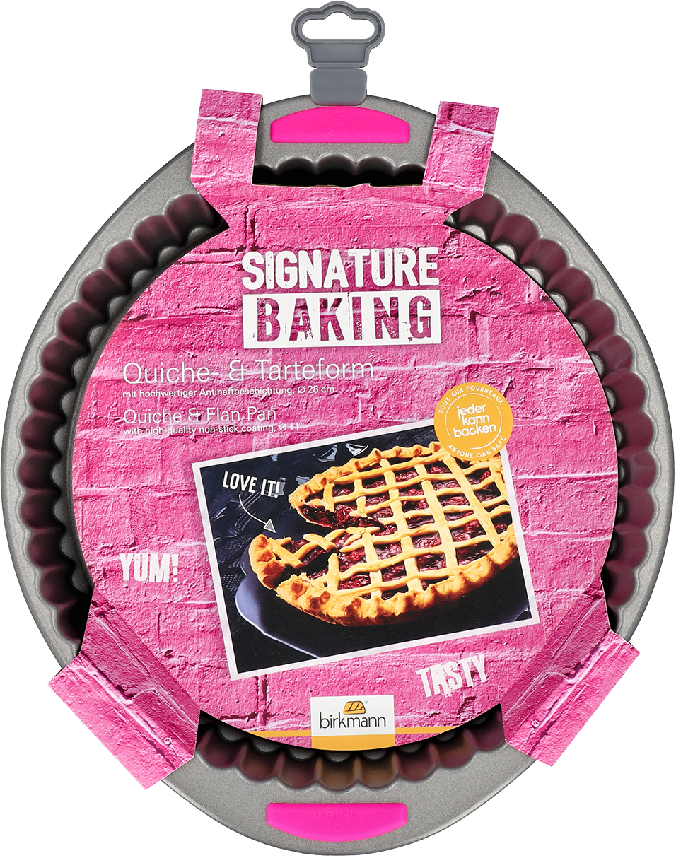 Quicheform Signature Baking, mit Griff - Ø 28cm, Höhe 4cm, mit Antihaftbeschichtung