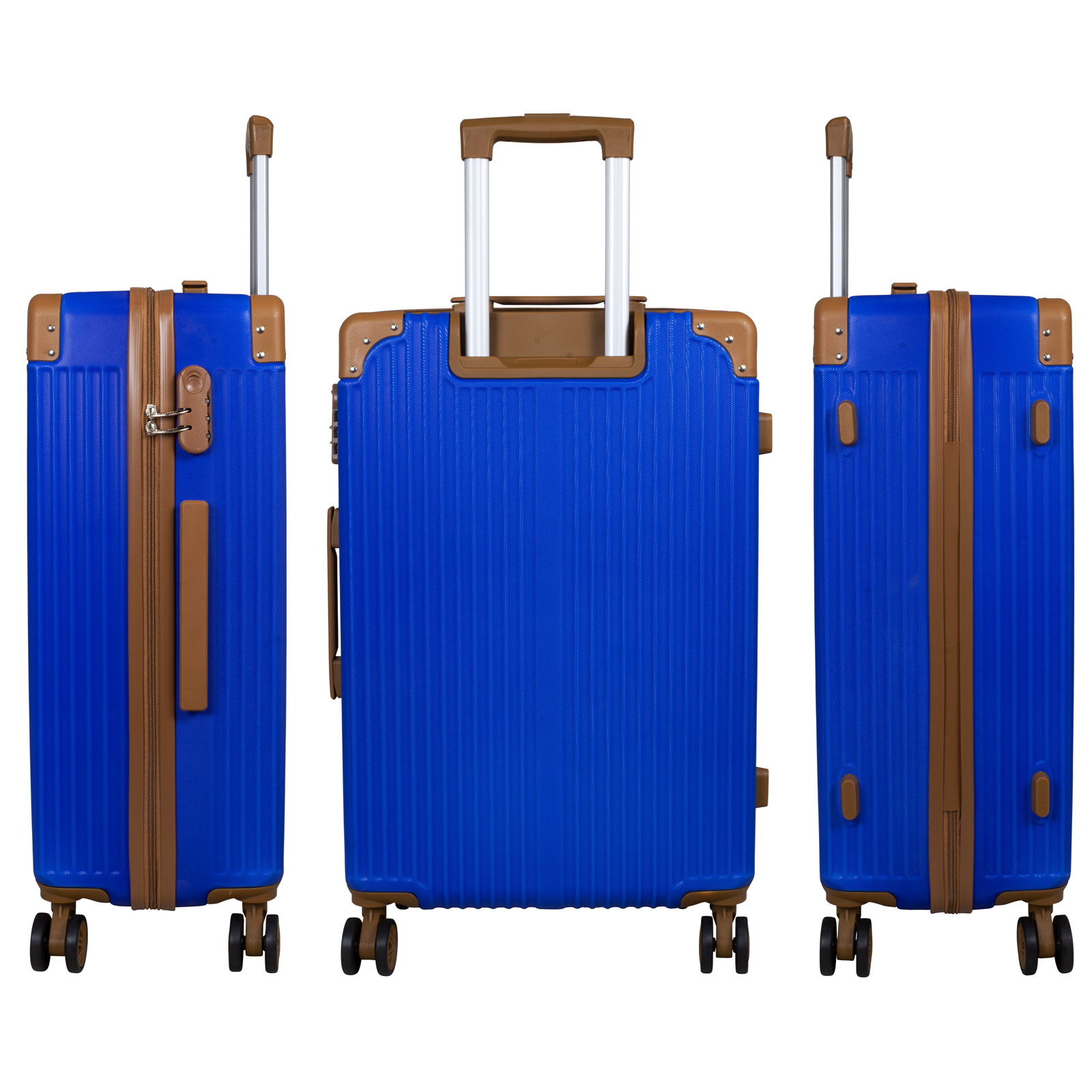 Koffer Barbados, mittel - 67cm, doppelräder, blau