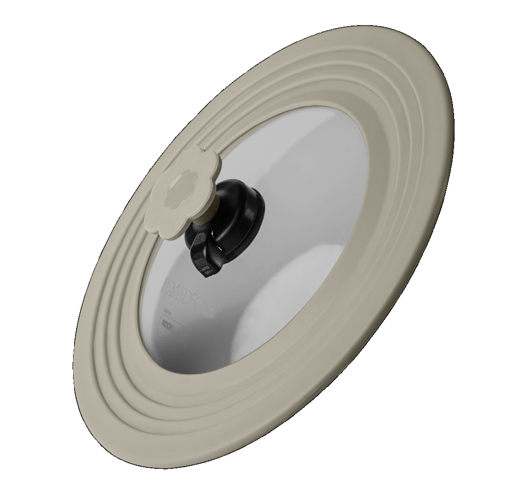 Bratdeckel L - taupe