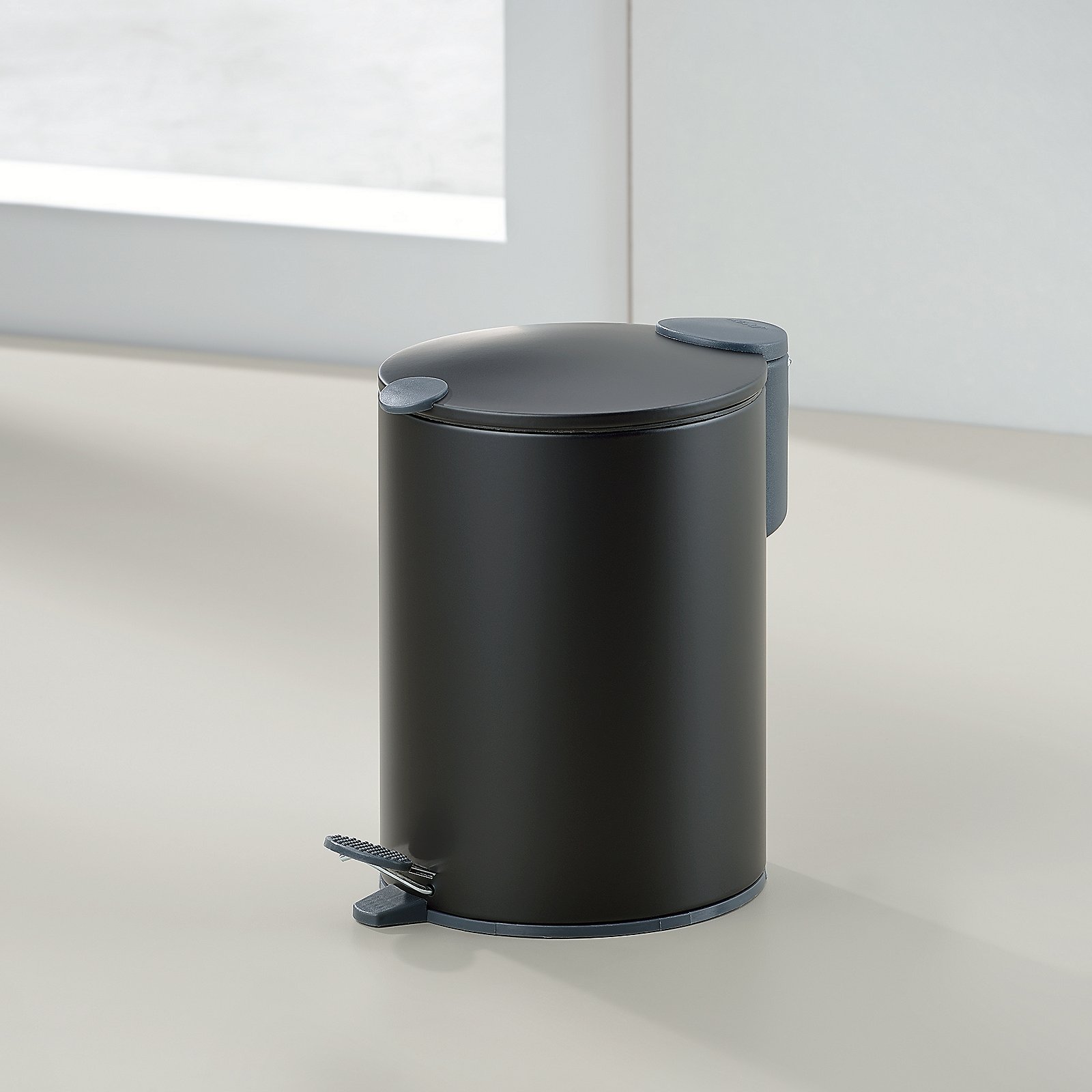 Kosmetikeimer Mats - 3l, Metall, matt schwarz