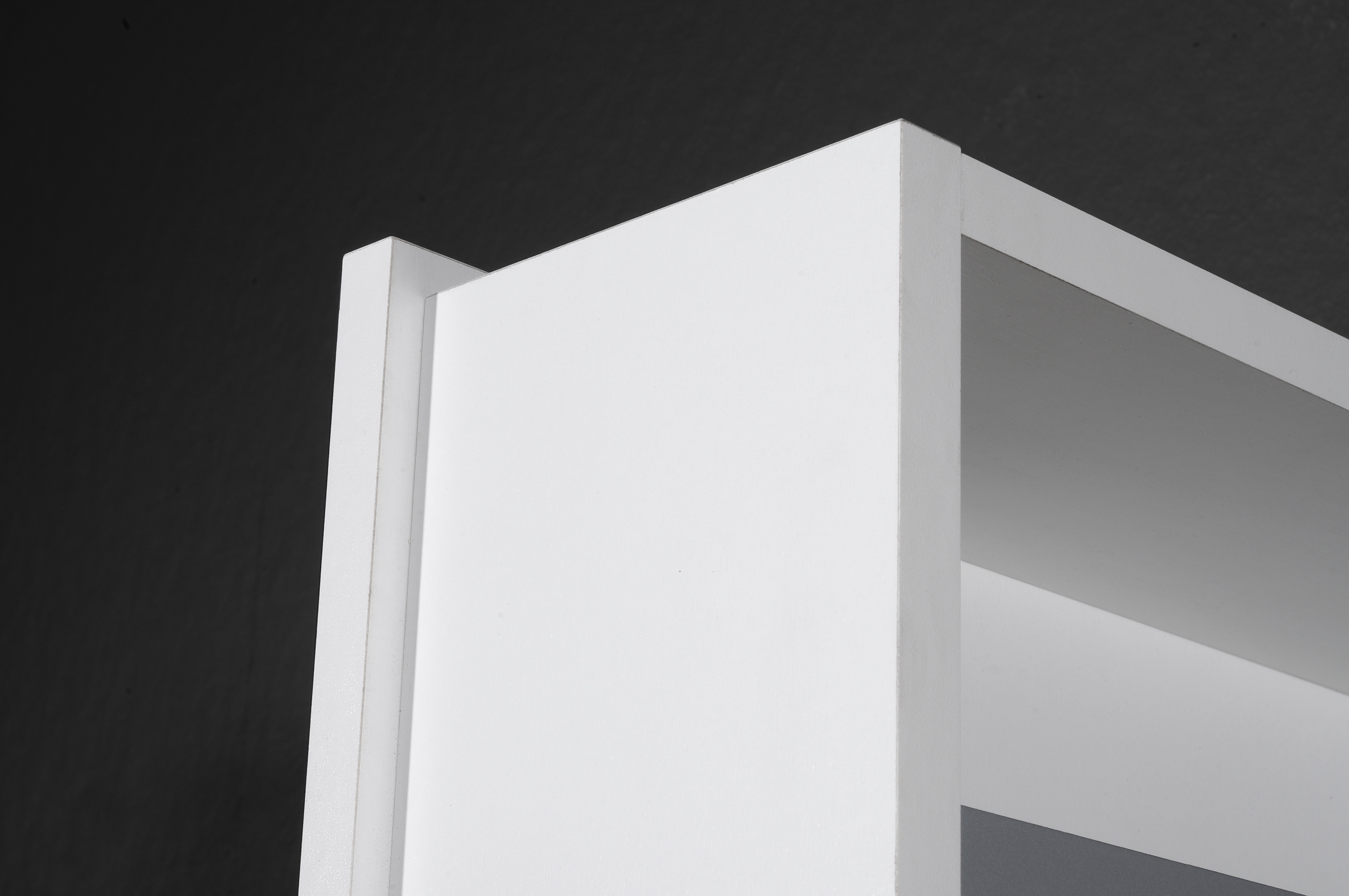 Spiegelschuhschrank, weiß  - GREDING