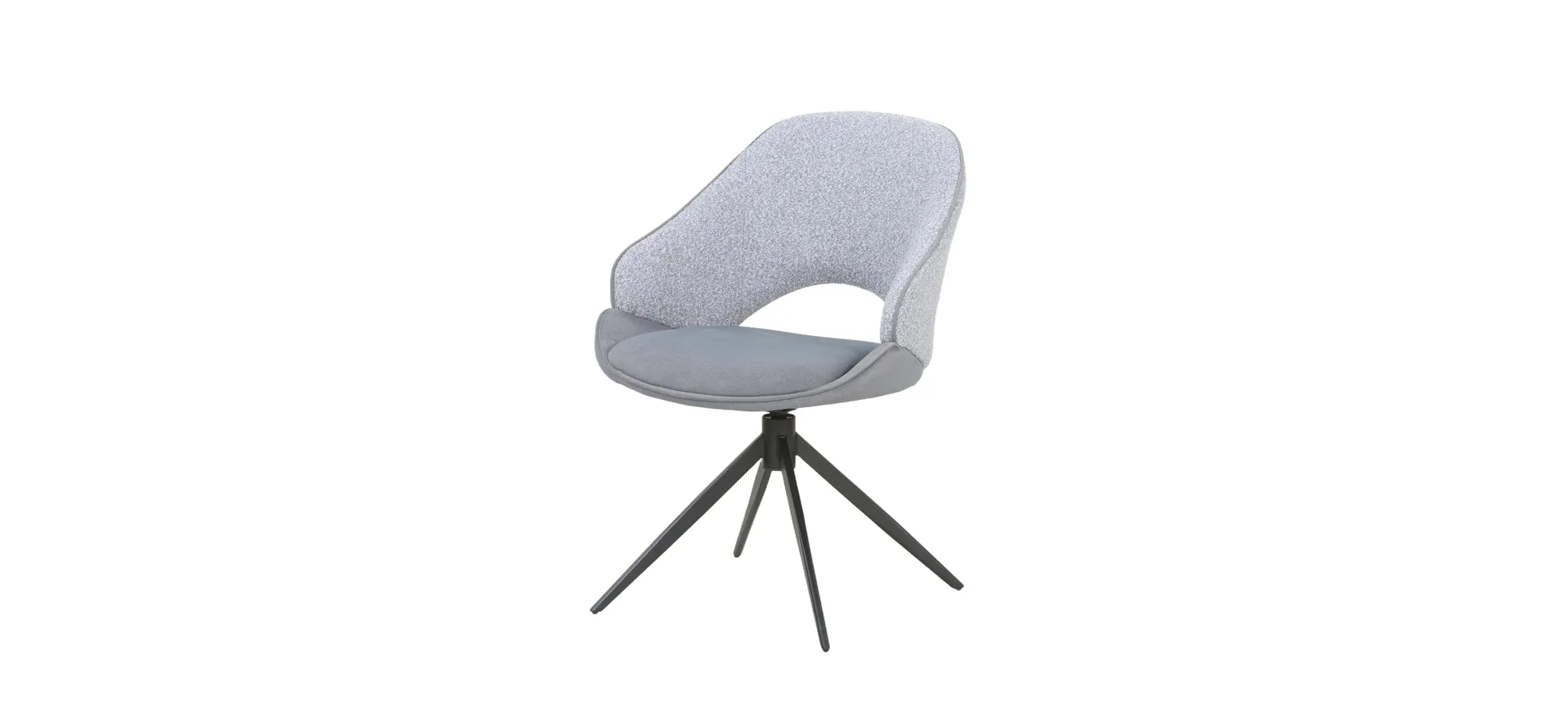 Vierfußstuhl, grau - Meriem