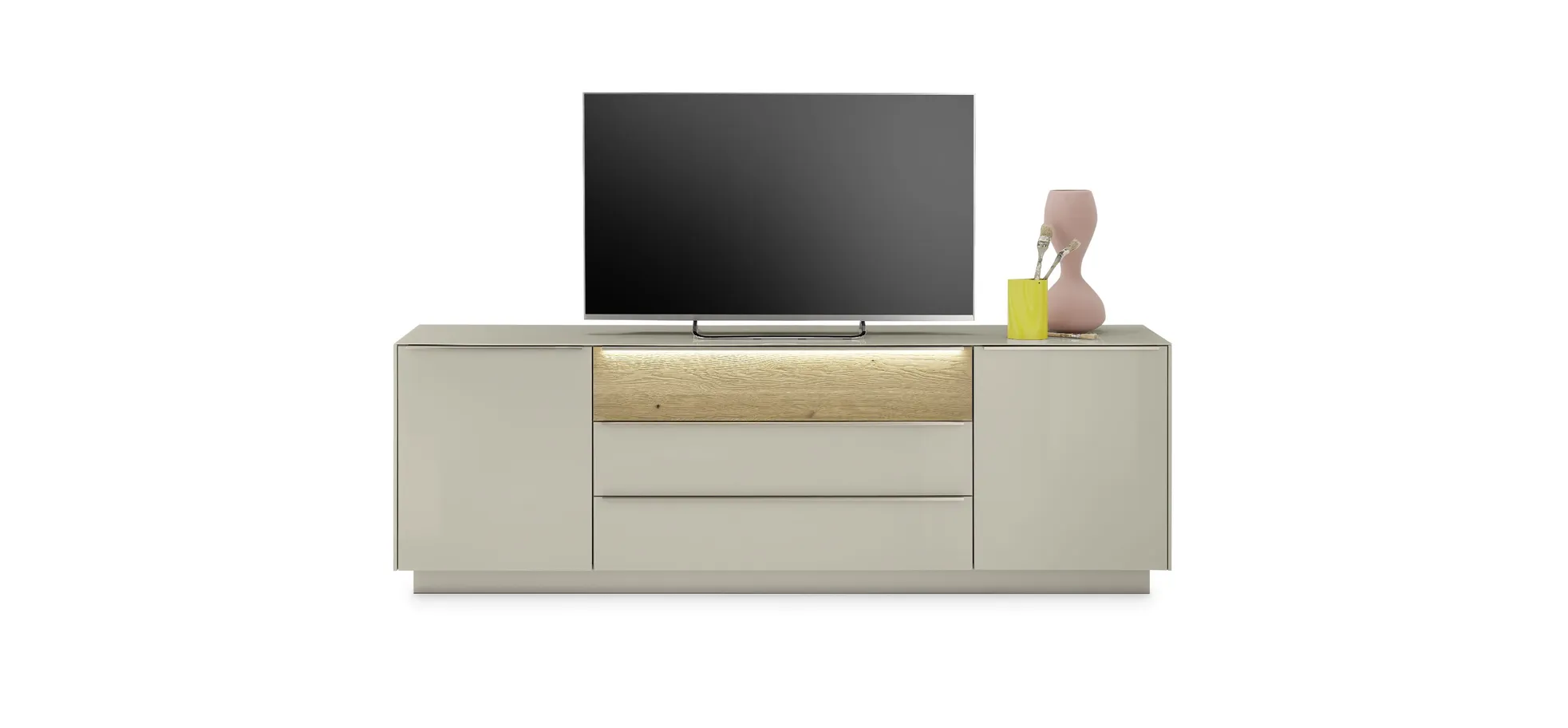 Lowboard, Kaschmir matt lack Nachbildung - Marybelle