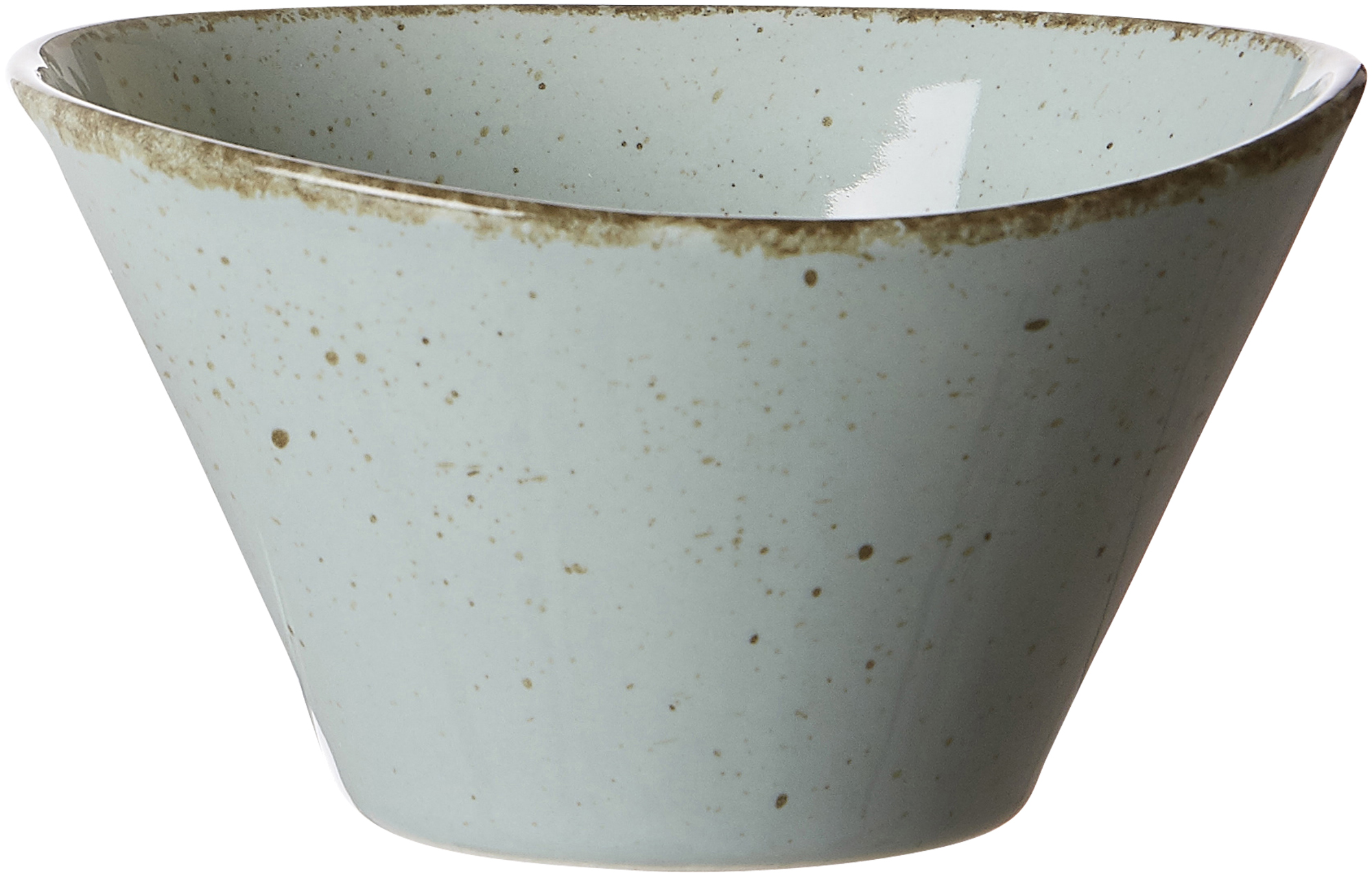 Schale Casa Blau 19 x 16,5 cm - Porzellan, spülmaschinenfest, oval, blau