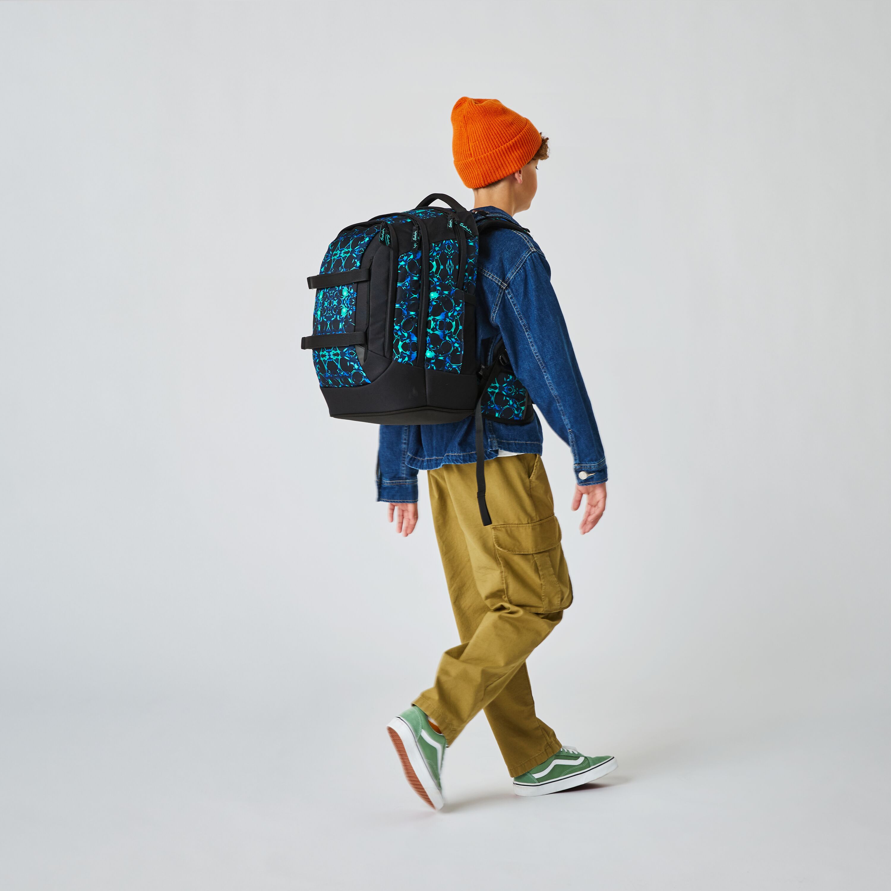 Schulrucksack Caleido Blue - Satch Pack