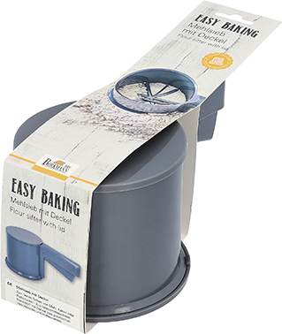 Mehlsieb mit Deckel - Ø 10 cm, BPA frei