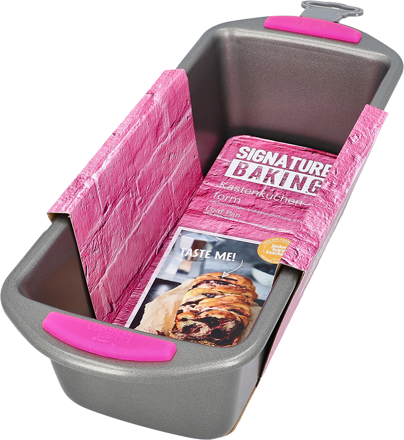 Kastenkuchenform mit Griff, ca. 27cm, Höhe ca. 8cm - mit Antihaftbeschichtung