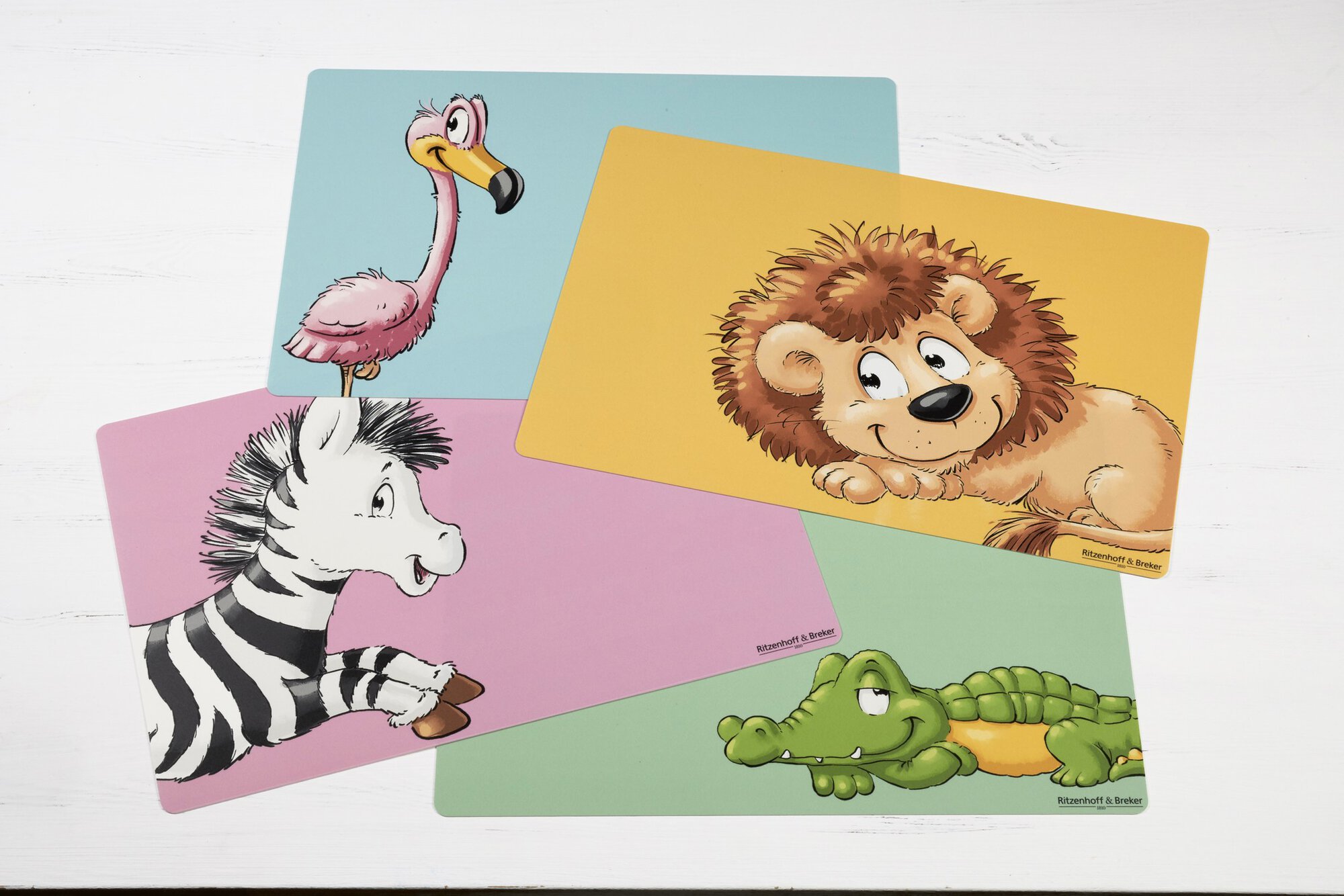Platzmatte Happy Zoo Zoe 30 x 45 cm - Kunststoff, rechteckig