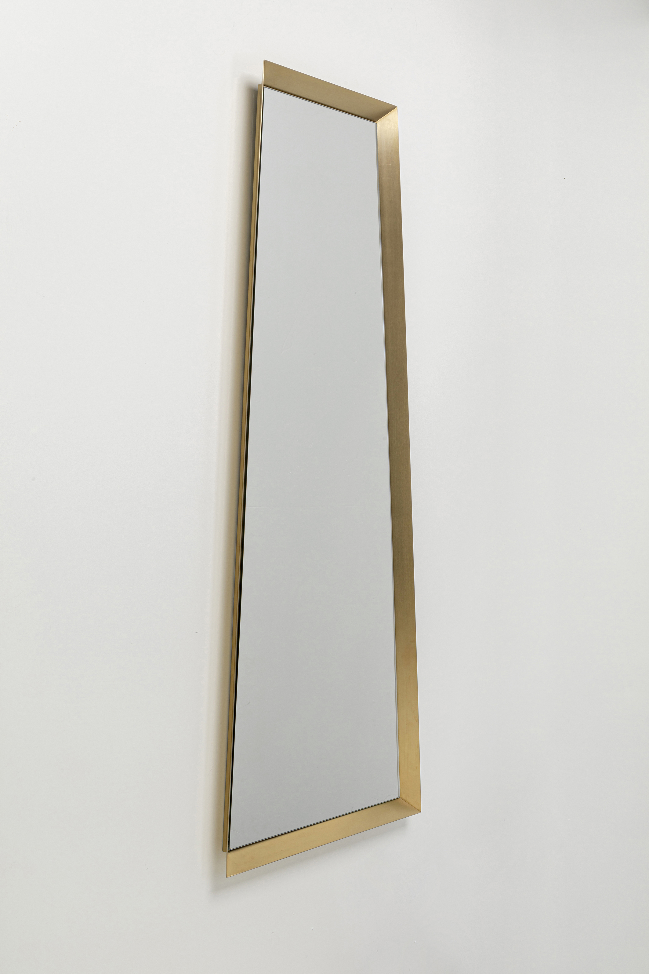 Wandspiegel Arezzo, Stahlrahmen messing - Spiegel