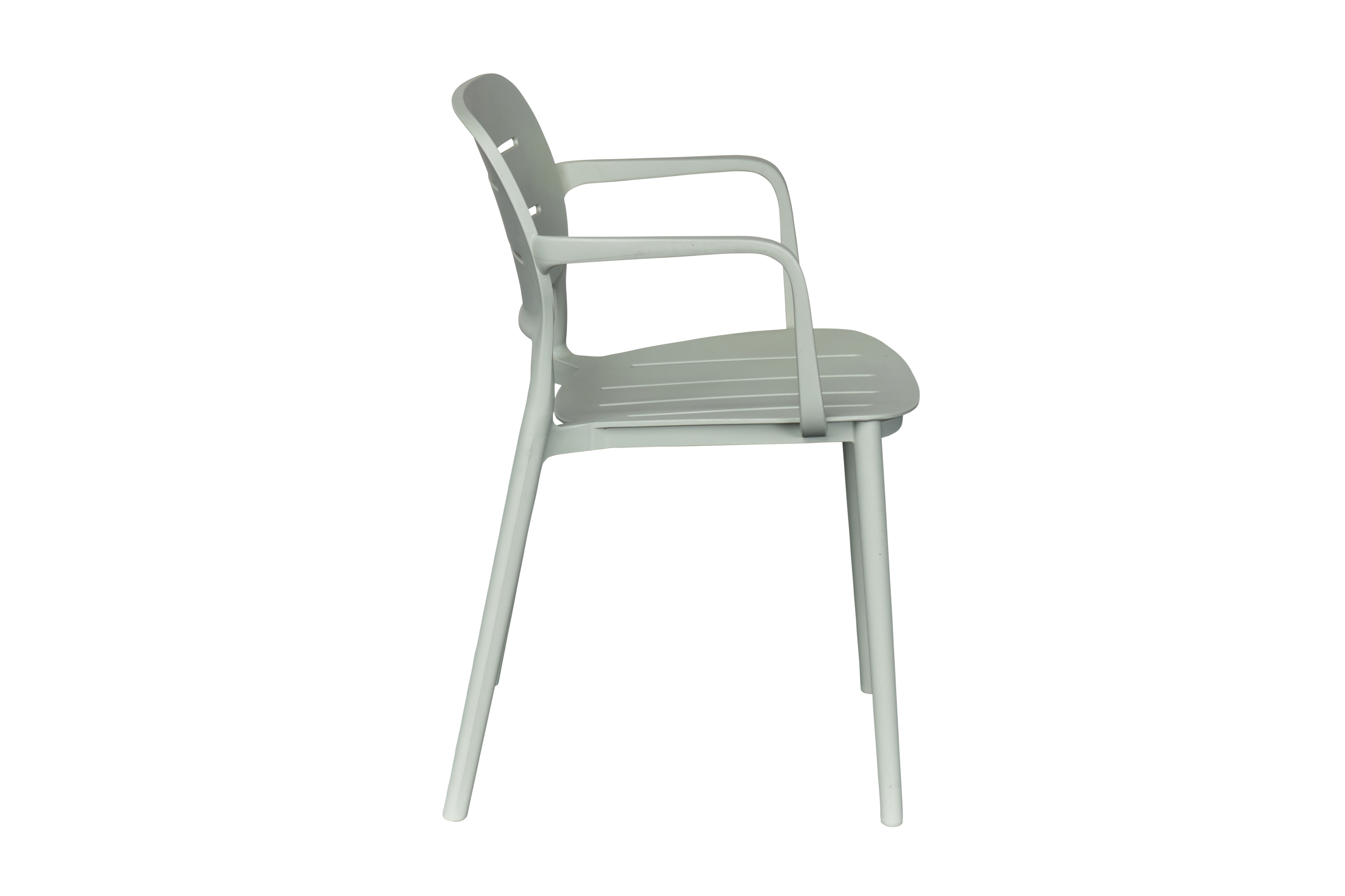 Stuhl stapelbar, Outdoor, grün - Veti